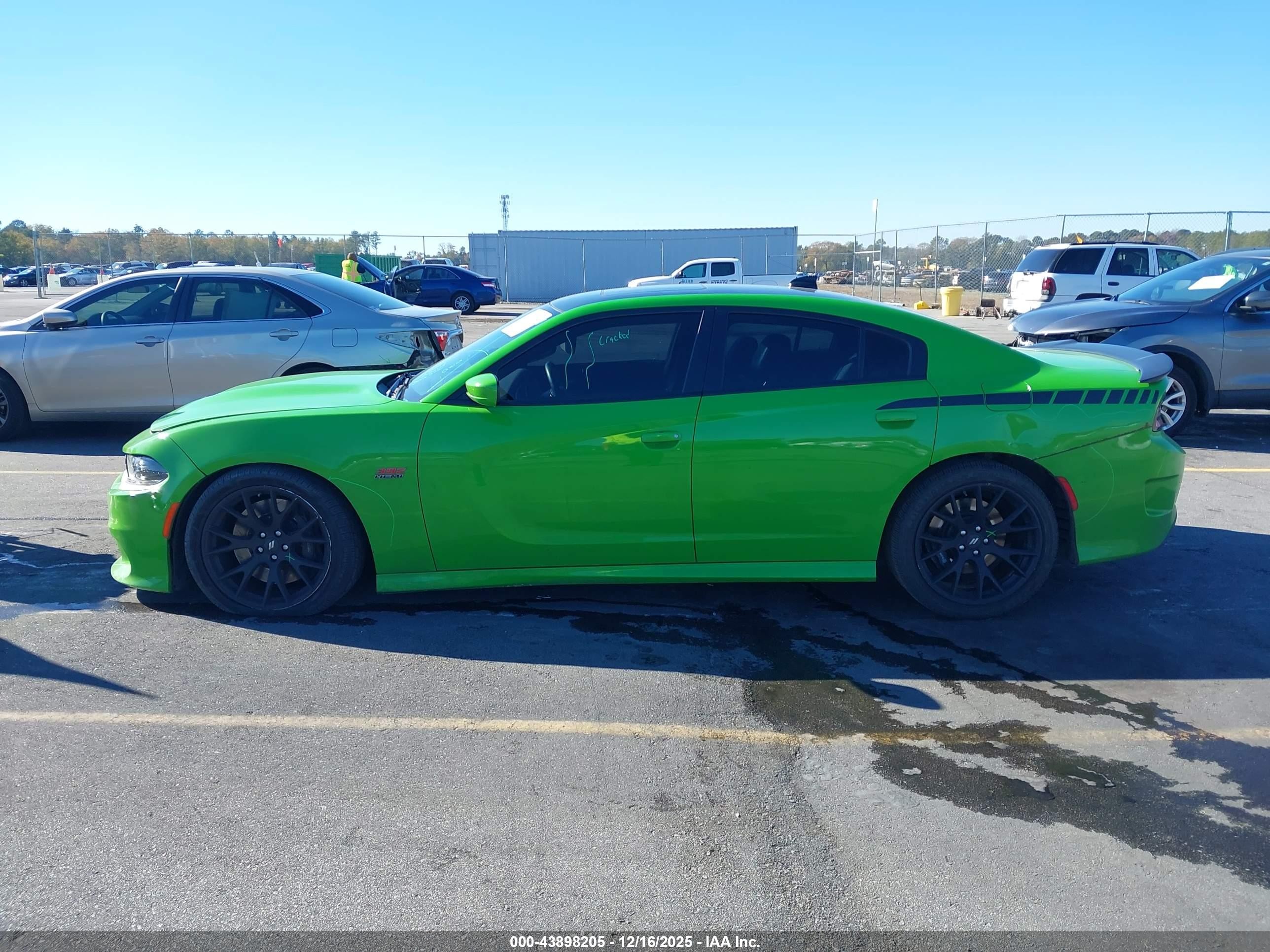 2017 Dodge Charger R/t Scat Pack Rwd Green vin: 2C3CDXGJ6HH615480