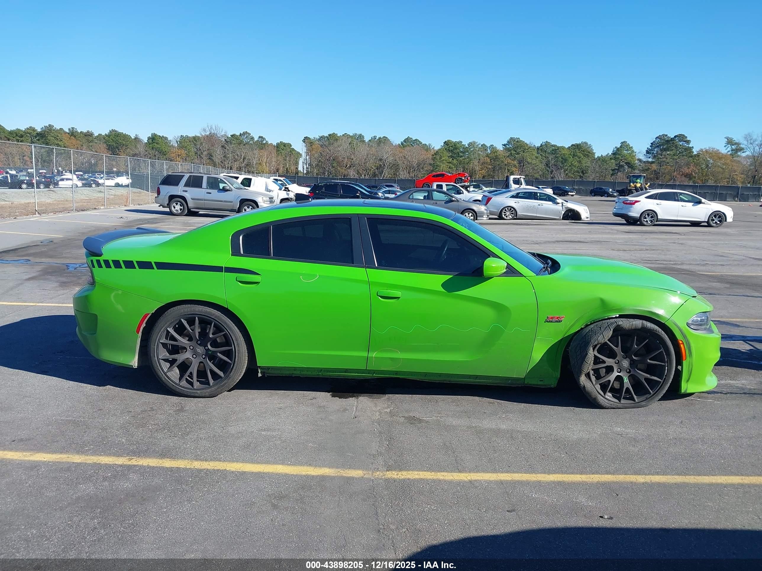 2017 Dodge Charger R/t Scat Pack Rwd Green vin: 2C3CDXGJ6HH615480
