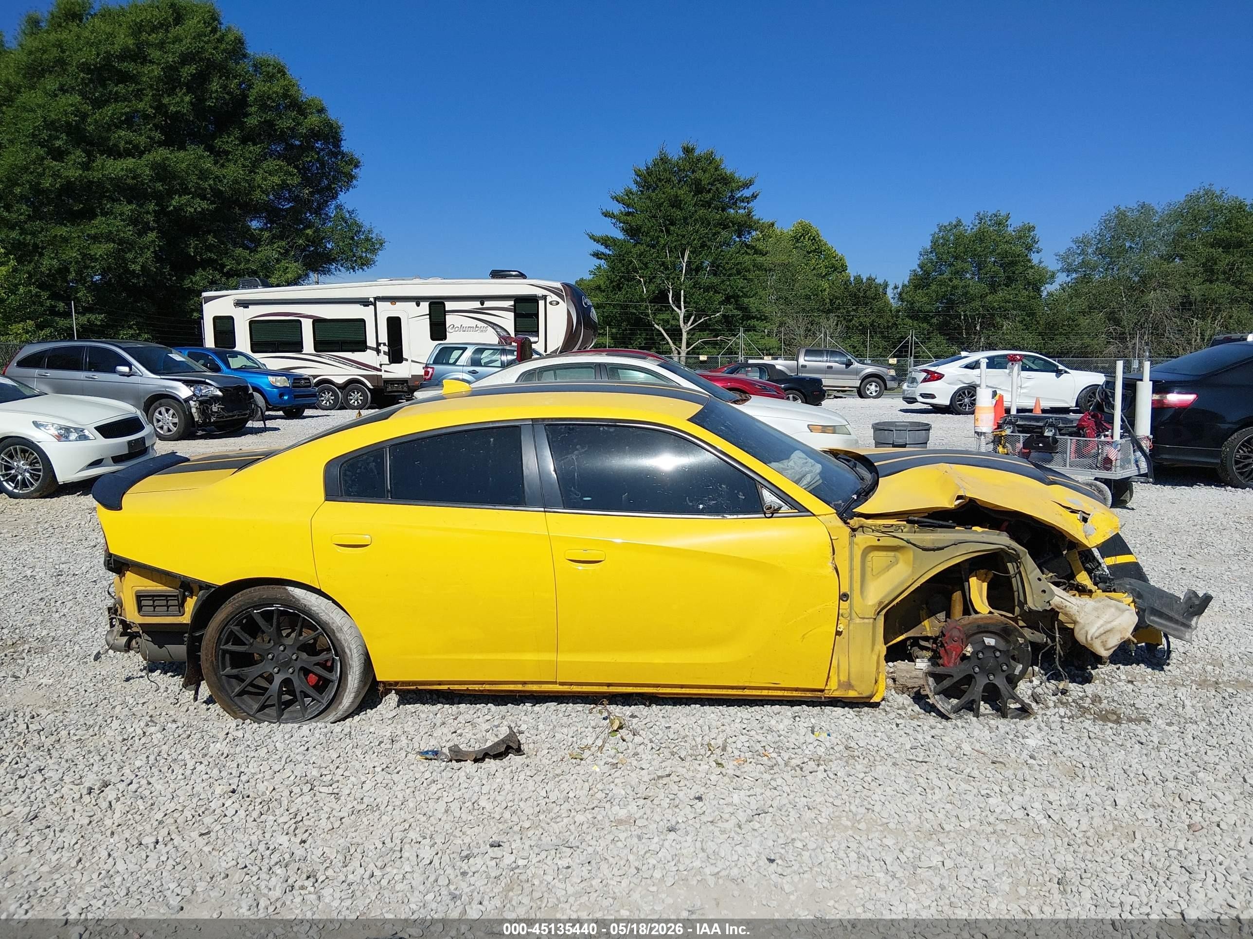 2017 Dodge Charger R/t Scat Pack Rwd Yellow vin: 2C3CDXGJ6HH631906