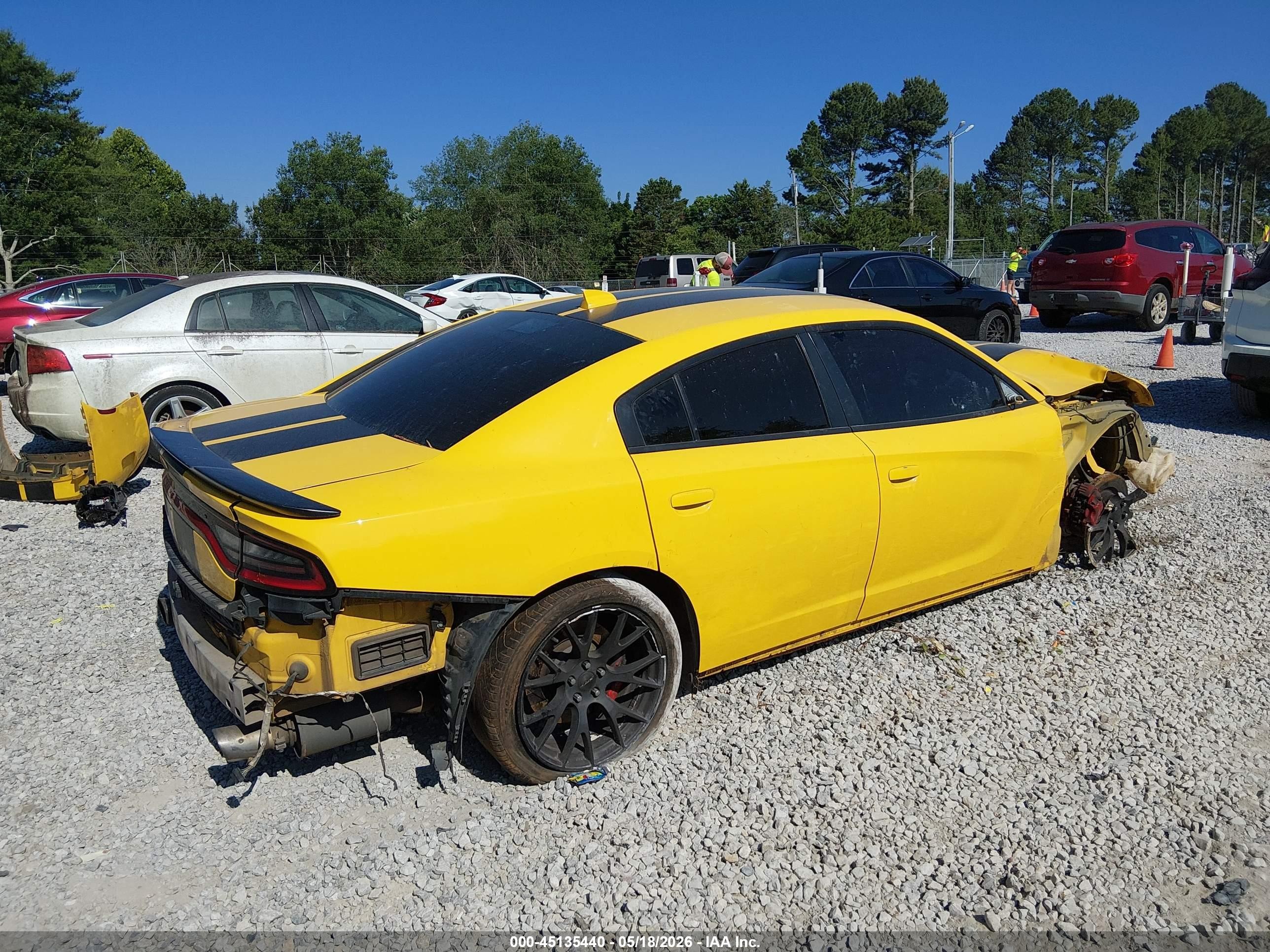 2017 Dodge Charger R/t Scat Pack Rwd Yellow vin: 2C3CDXGJ6HH631906
