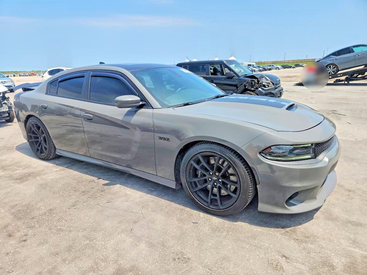 2018 Dodge Charger R Gray vin: 2C3CDXGJ6JH158112