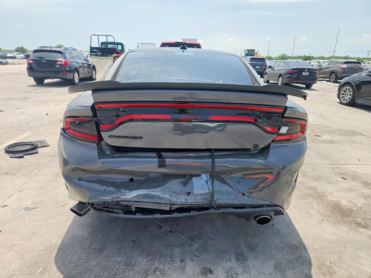 2018 Dodge Charger R Gray vin: 2C3CDXGJ6JH158112