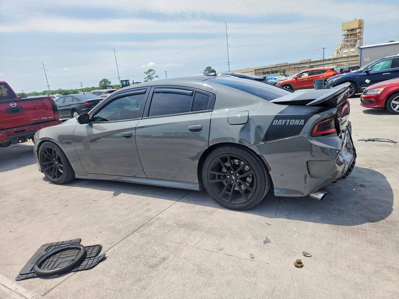 2018 Dodge Charger R Gray vin: 2C3CDXGJ6JH158112