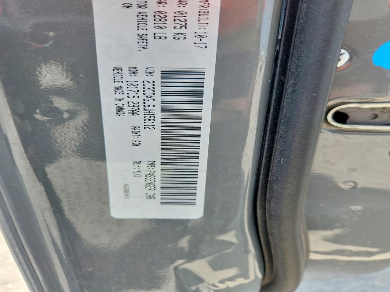 2018 Dodge Charger R Gray vin: 2C3CDXGJ6JH158112