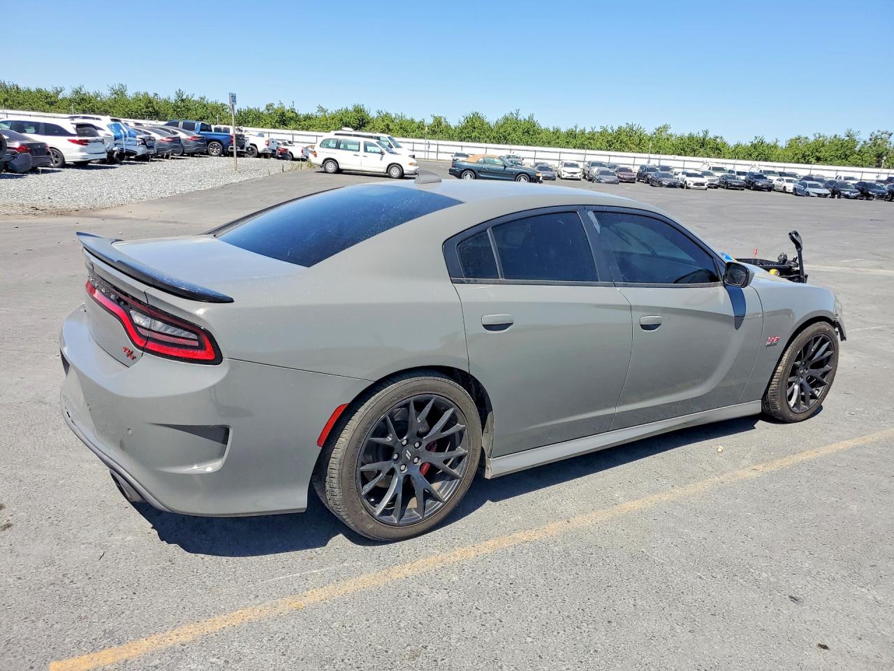 2018 Dodge Charger R Gray vin: 2C3CDXGJ6JH284857