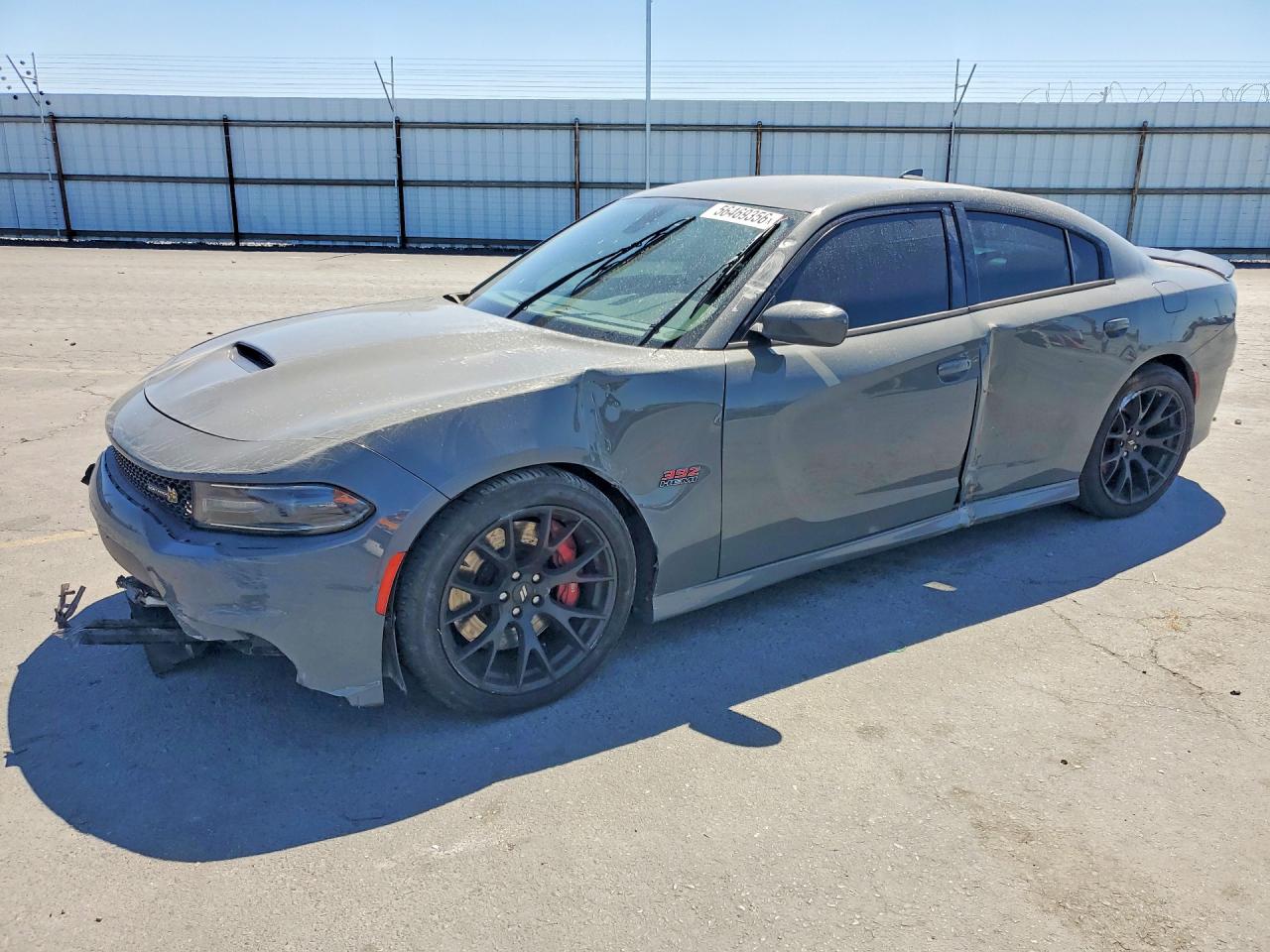 2018 Dodge Charger R Gray vin: 2C3CDXGJ6JH284857