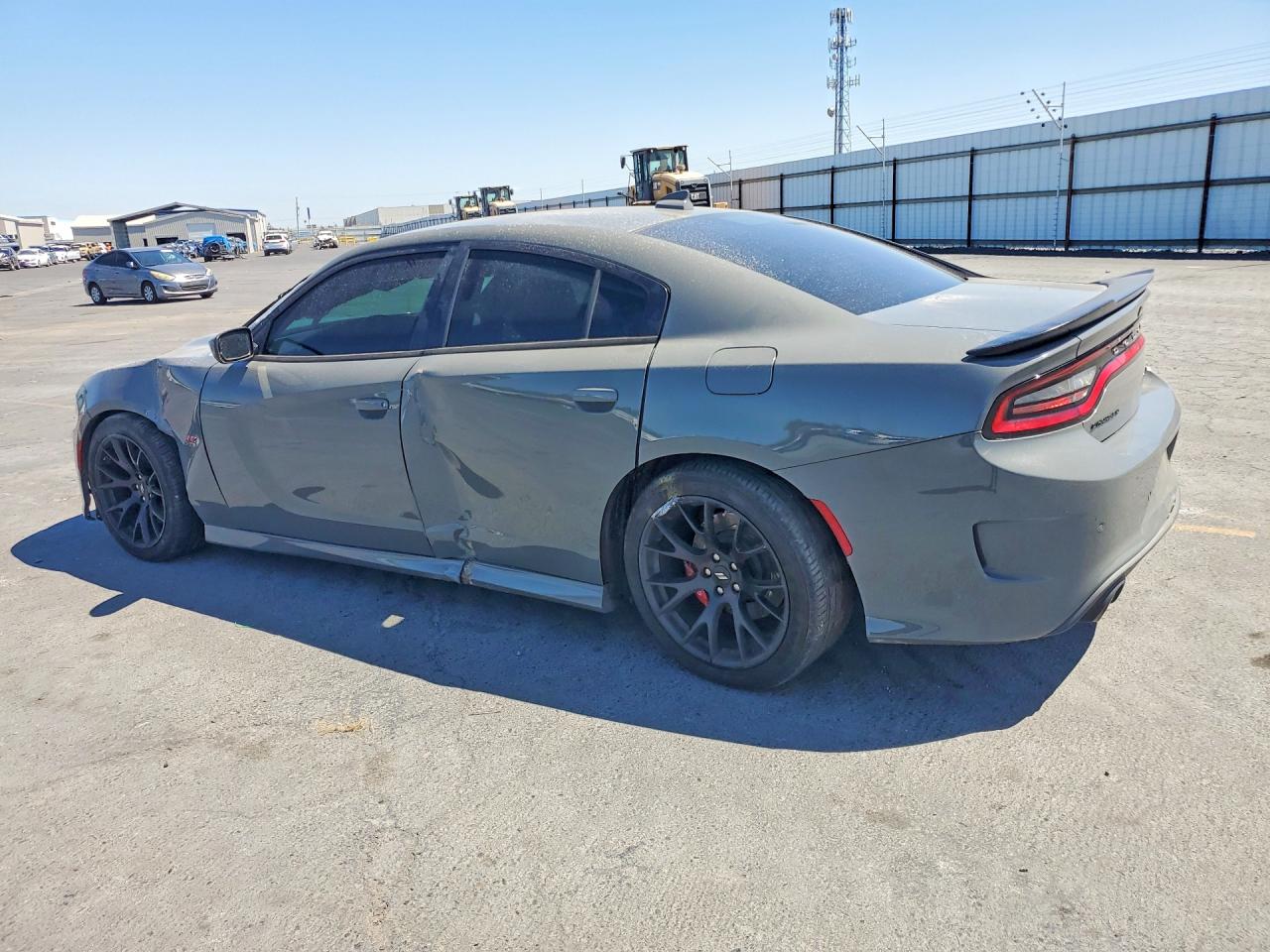 2018 Dodge Charger R Gray vin: 2C3CDXGJ6JH284857