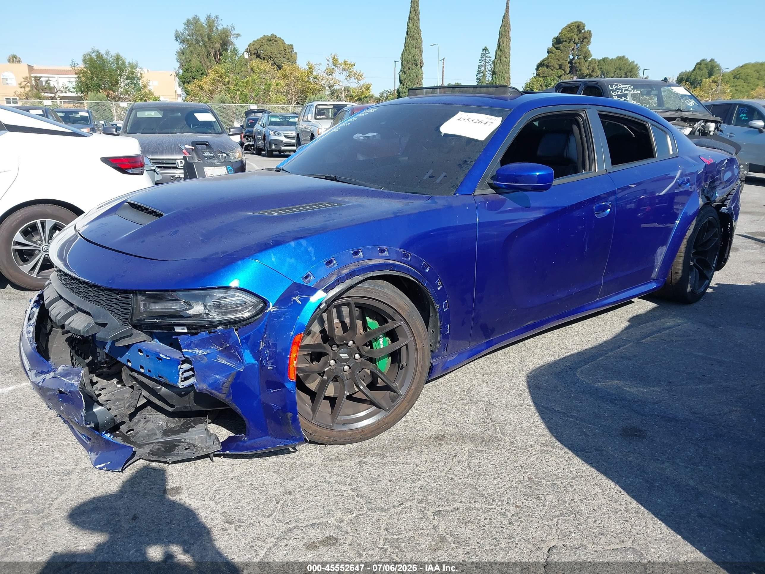 2021 Dodge Charger Scat Pack Widebody Rwd Blue vin: 2C3CDXGJ6MH579557