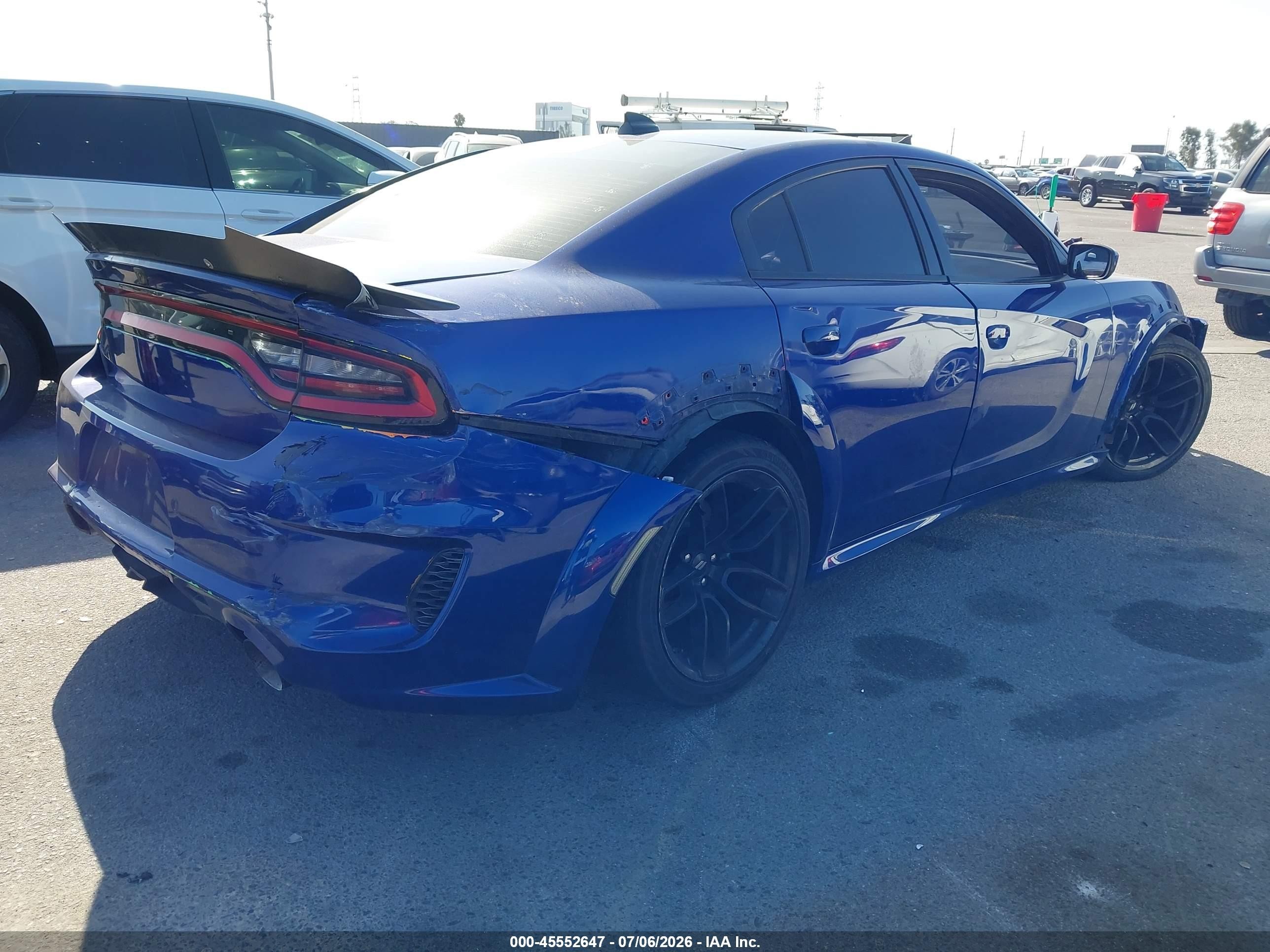 2021 Dodge Charger Scat Pack Widebody Rwd Blue vin: 2C3CDXGJ6MH579557