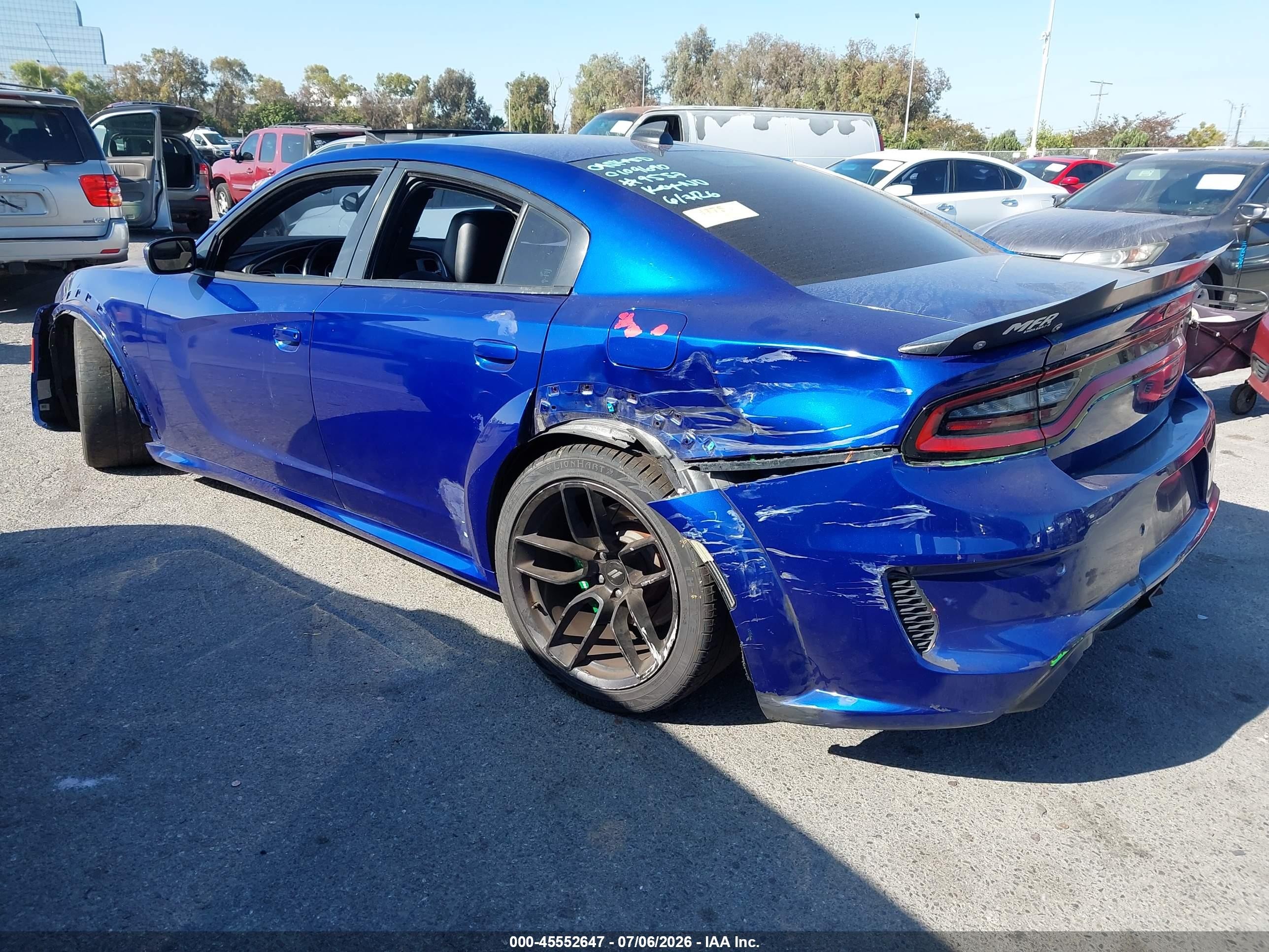 2021 Dodge Charger Scat Pack Widebody Rwd Blue vin: 2C3CDXGJ6MH579557