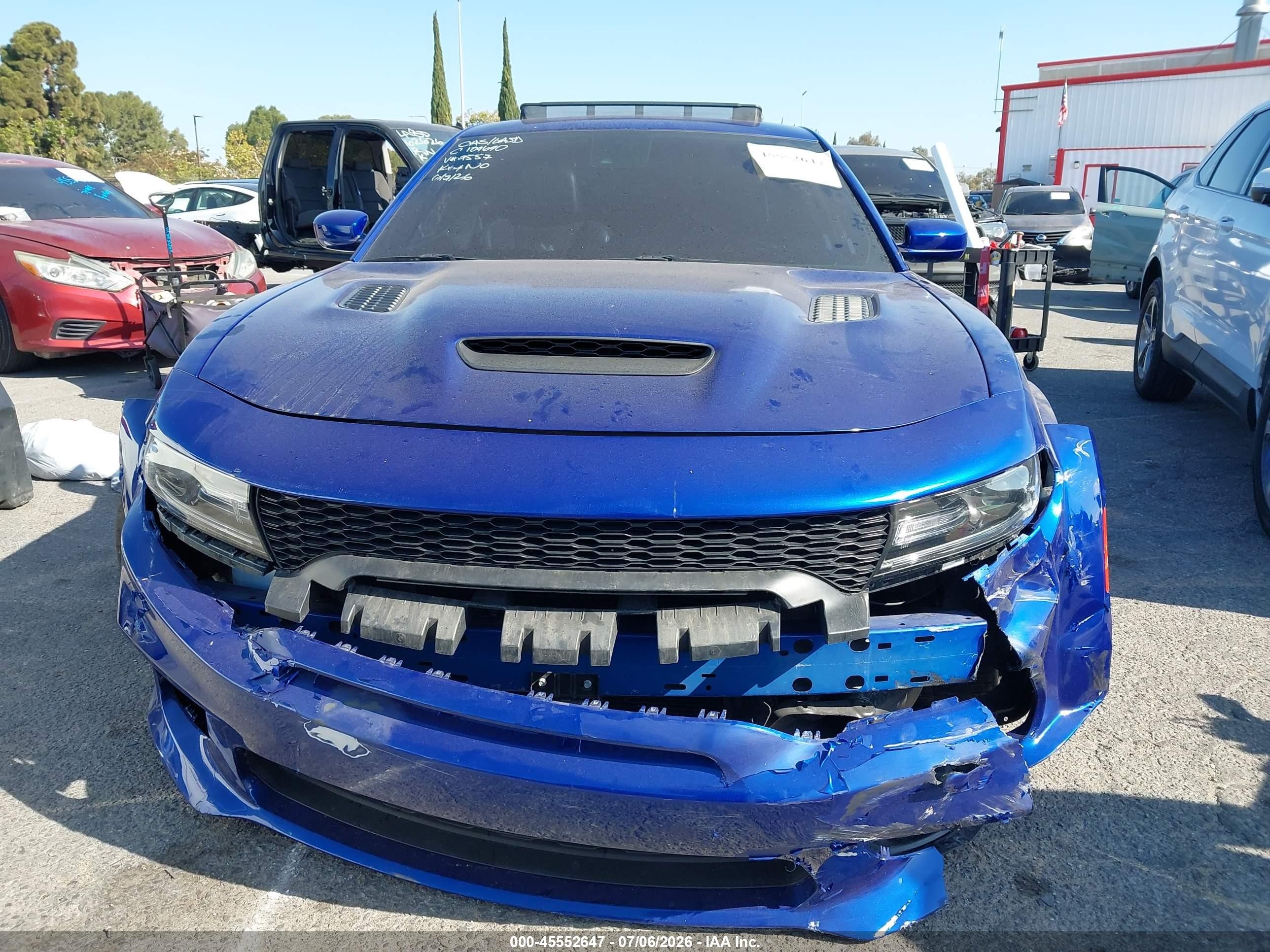 2021 Dodge Charger Scat Pack Widebody Rwd Blue vin: 2C3CDXGJ6MH579557
