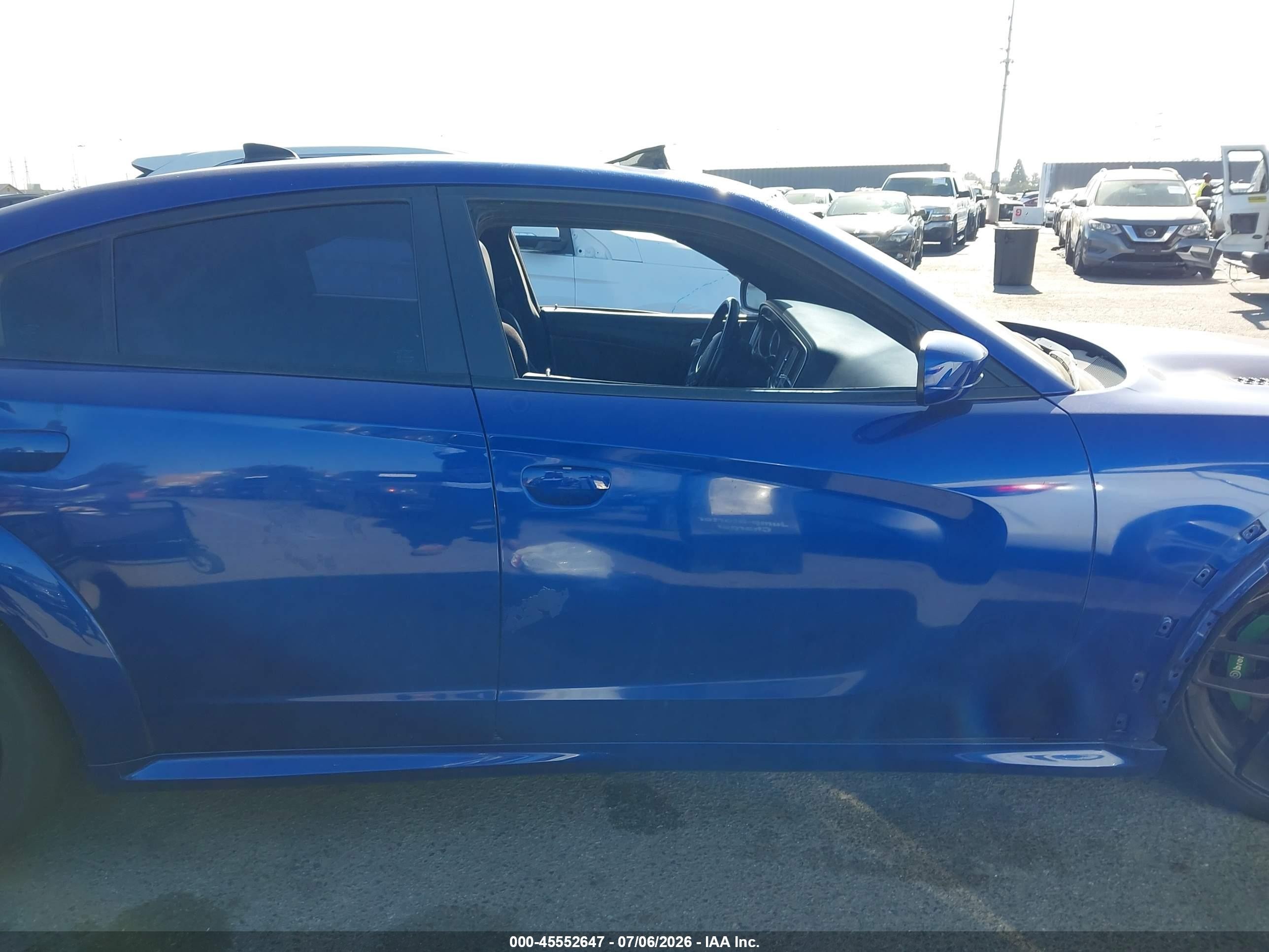 2021 Dodge Charger Scat Pack Widebody Rwd Blue vin: 2C3CDXGJ6MH579557