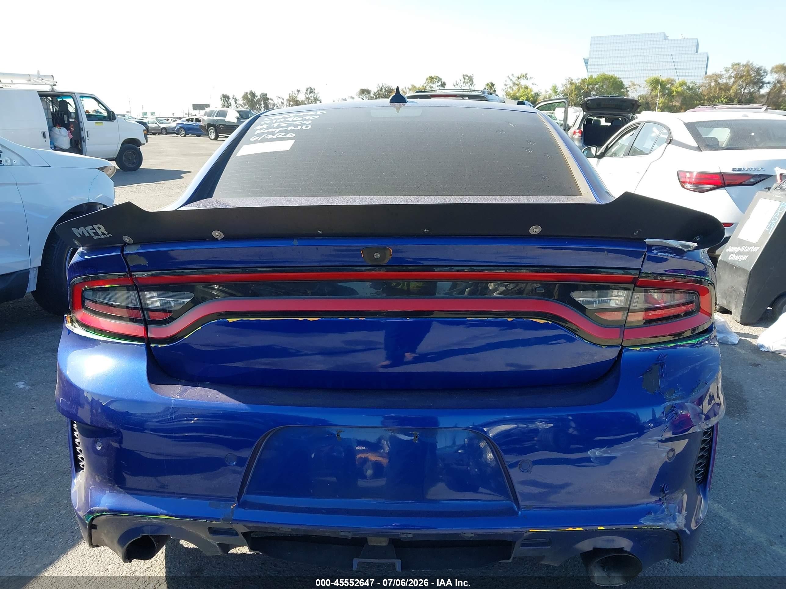 2021 Dodge Charger Scat Pack Widebody Rwd Blue vin: 2C3CDXGJ6MH579557