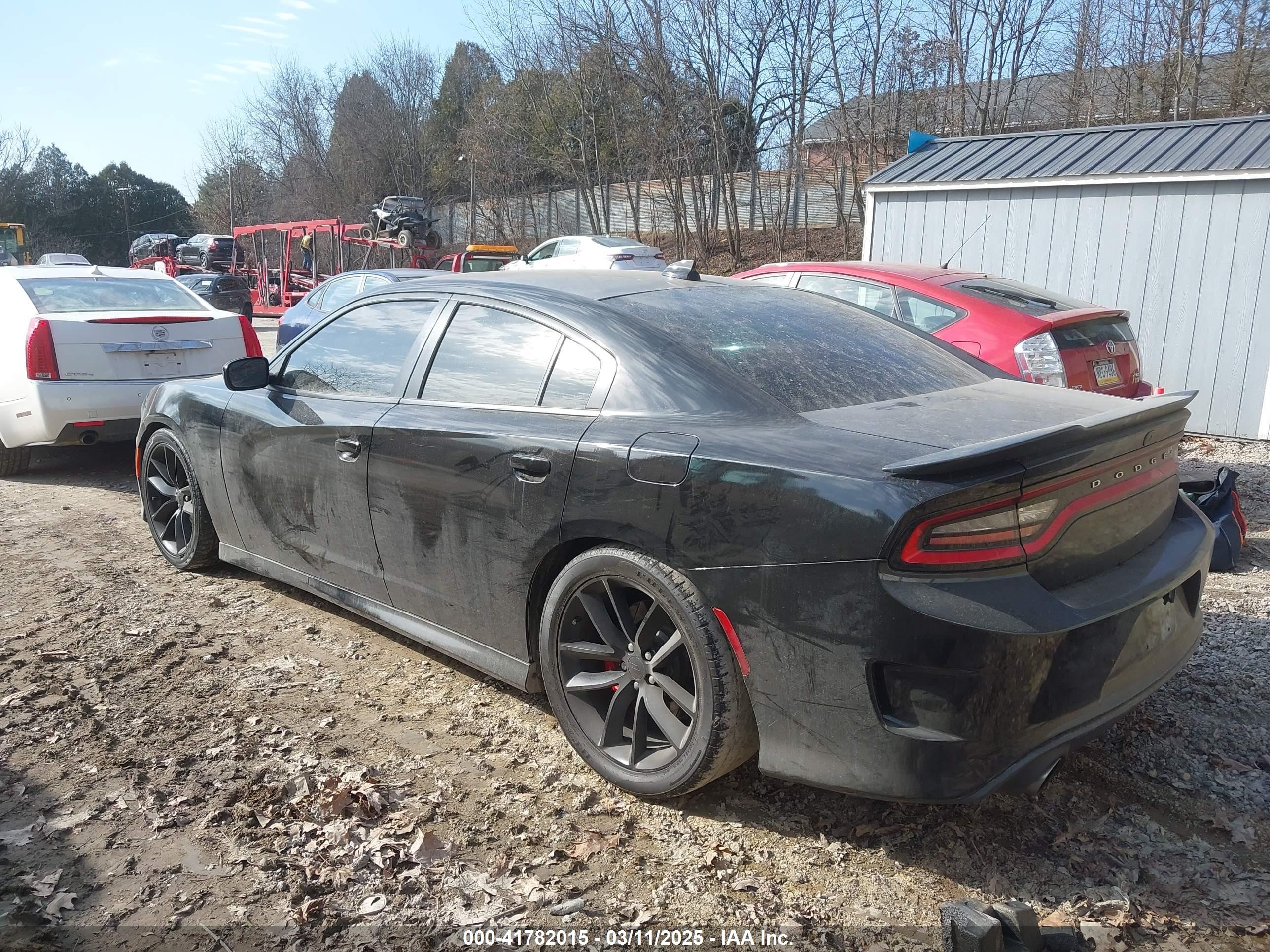 2017 Dodge Charger R/t Scat Pack Rwd Black vin: 2C3CDXGJ7HH551854
