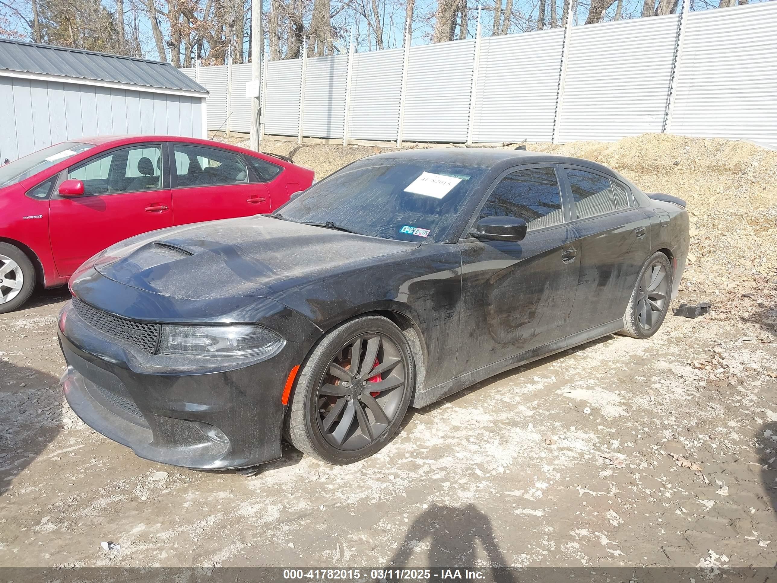 2017 Dodge Charger R/t Scat Pack Rwd Black vin: 2C3CDXGJ7HH551854
