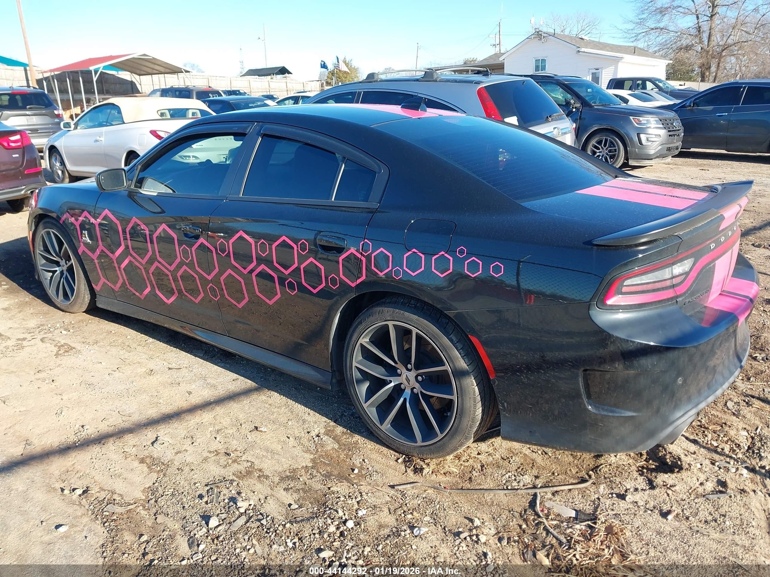 2018 Dodge Charger R/t Scat Pack Rwd Black vin: 2C3CDXGJ7JH163125