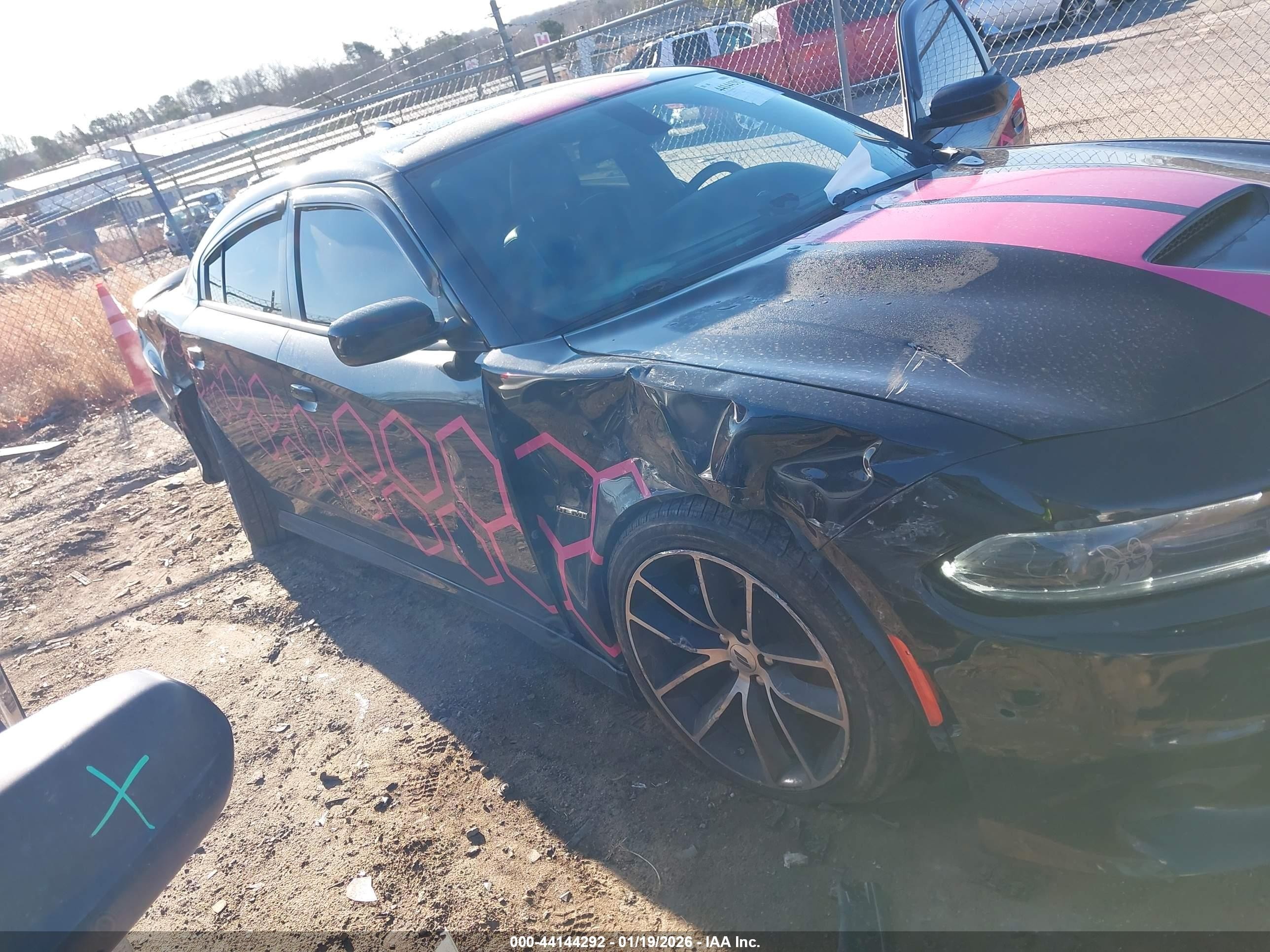 2018 Dodge Charger R/t Scat Pack Rwd Black vin: 2C3CDXGJ7JH163125