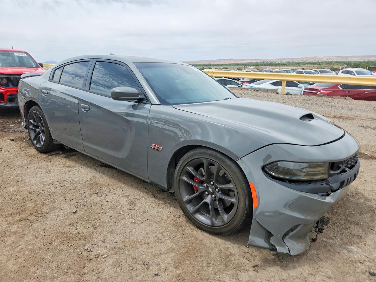 2019 Dodge Charger Scat Pack Gray vin: 2C3CDXGJ7KH697114
