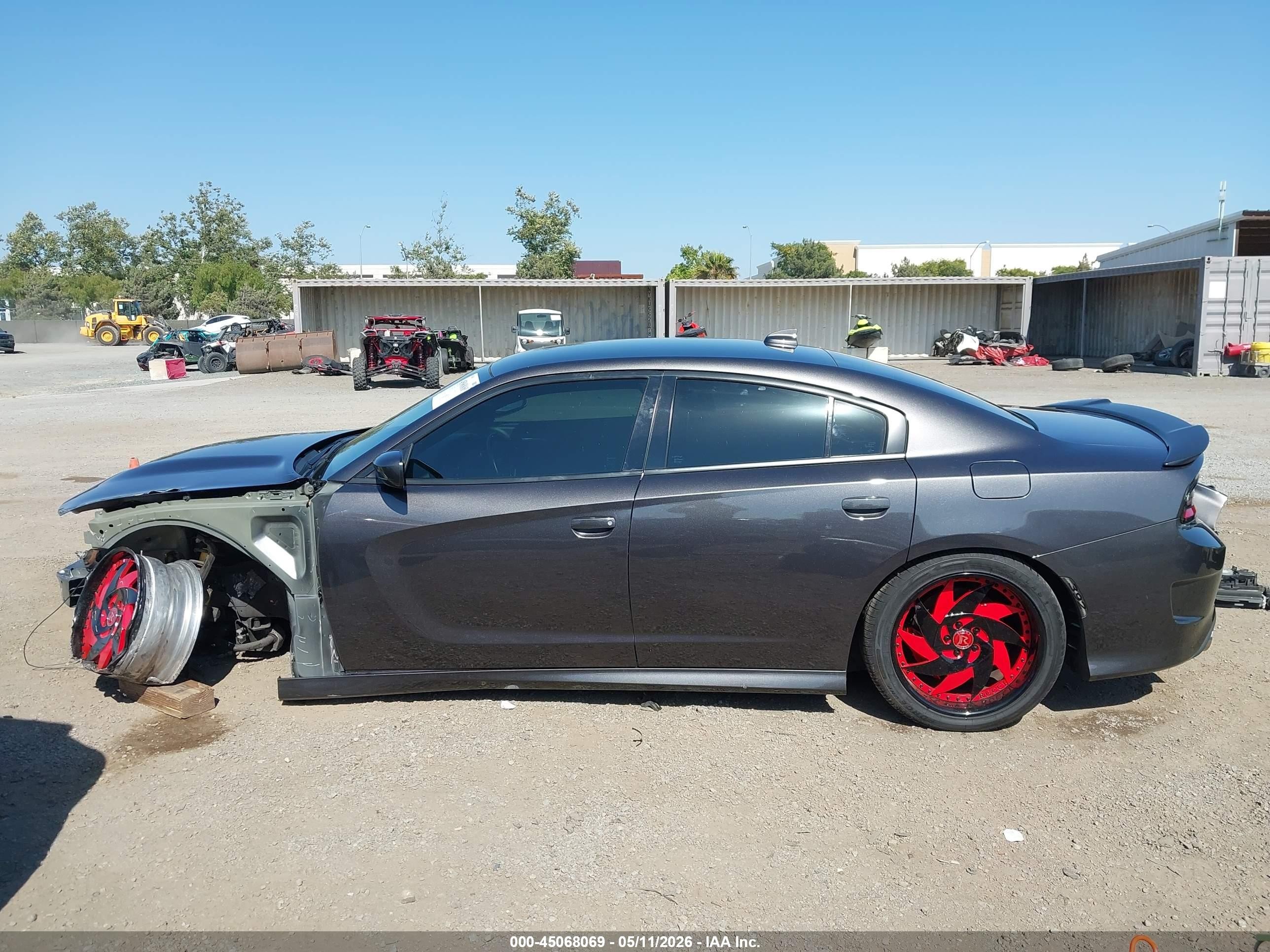 2021 Dodge Charger Scat Pack Rwd Gray vin: 2C3CDXGJ7MH576313