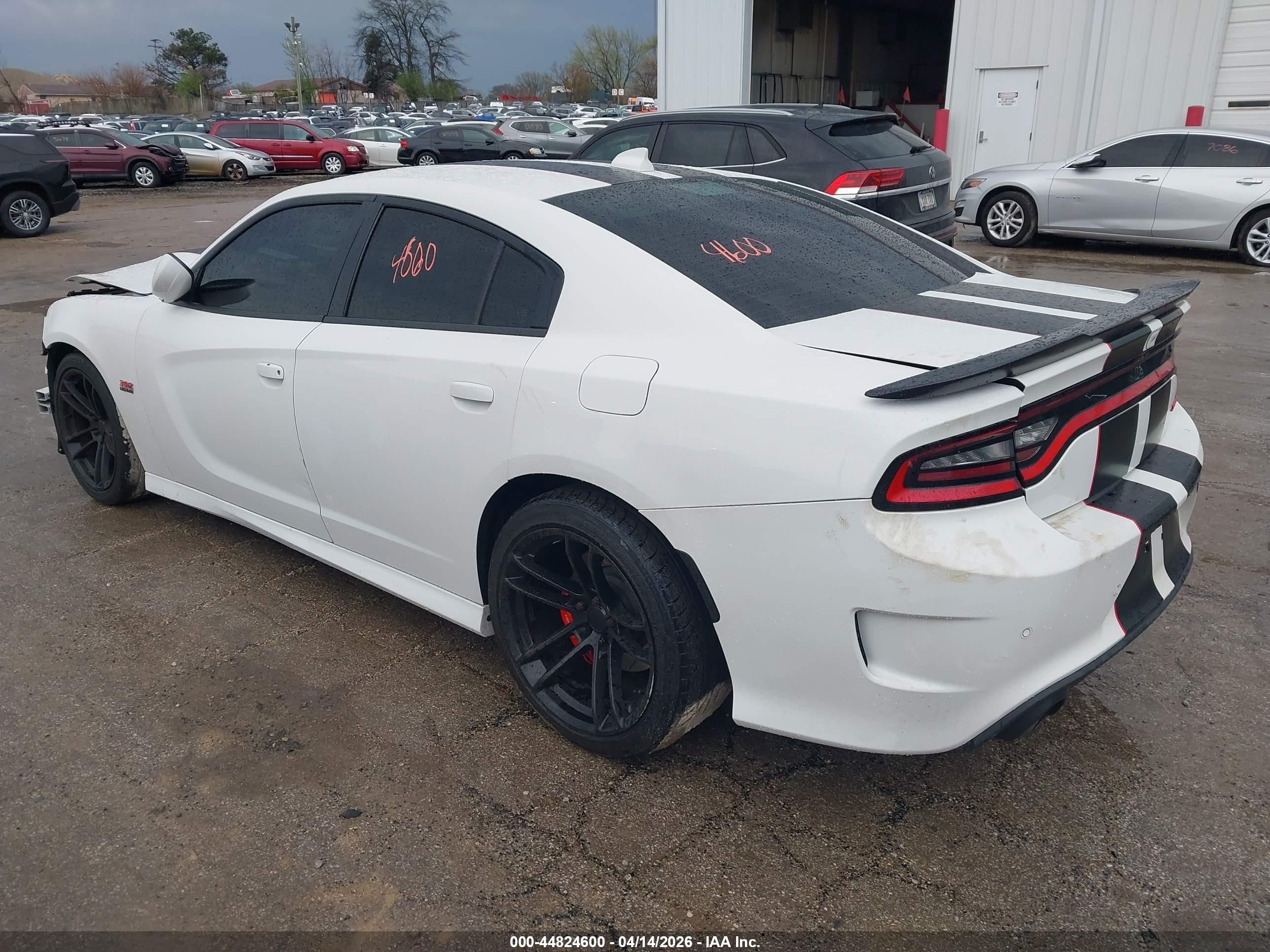 2019 Dodge Charger Scat Pack Rwd White vin: 2C3CDXGJ8KH668074