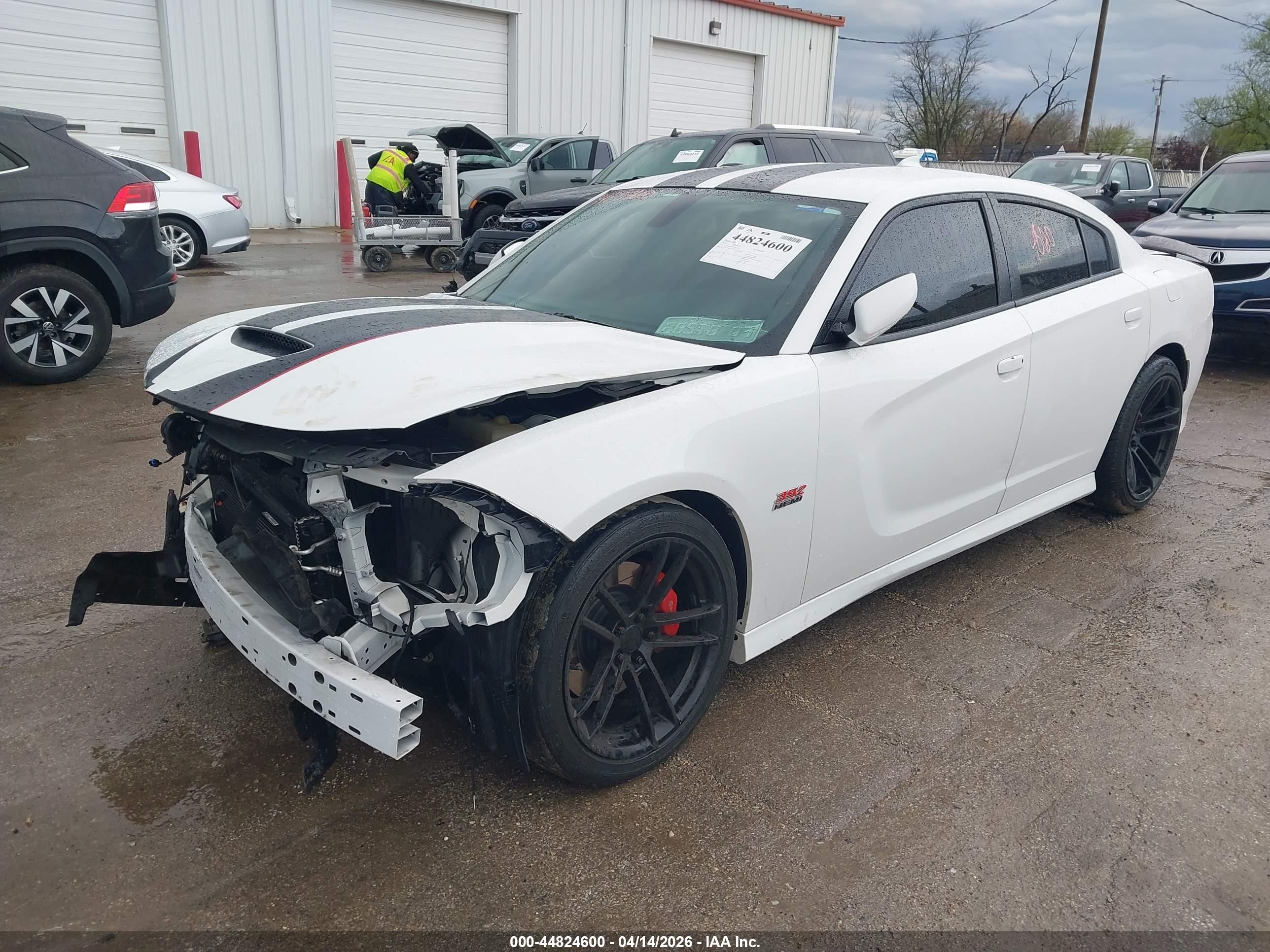 2019 Dodge Charger Scat Pack Rwd White vin: 2C3CDXGJ8KH668074