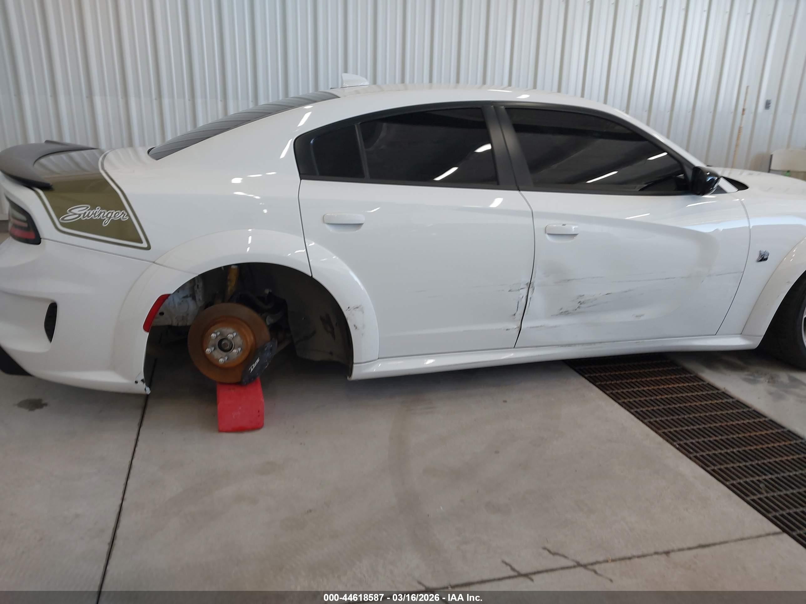 2023 Dodge Charger Scat Pack Widebody White vin: 2C3CDXGJ8PH606696