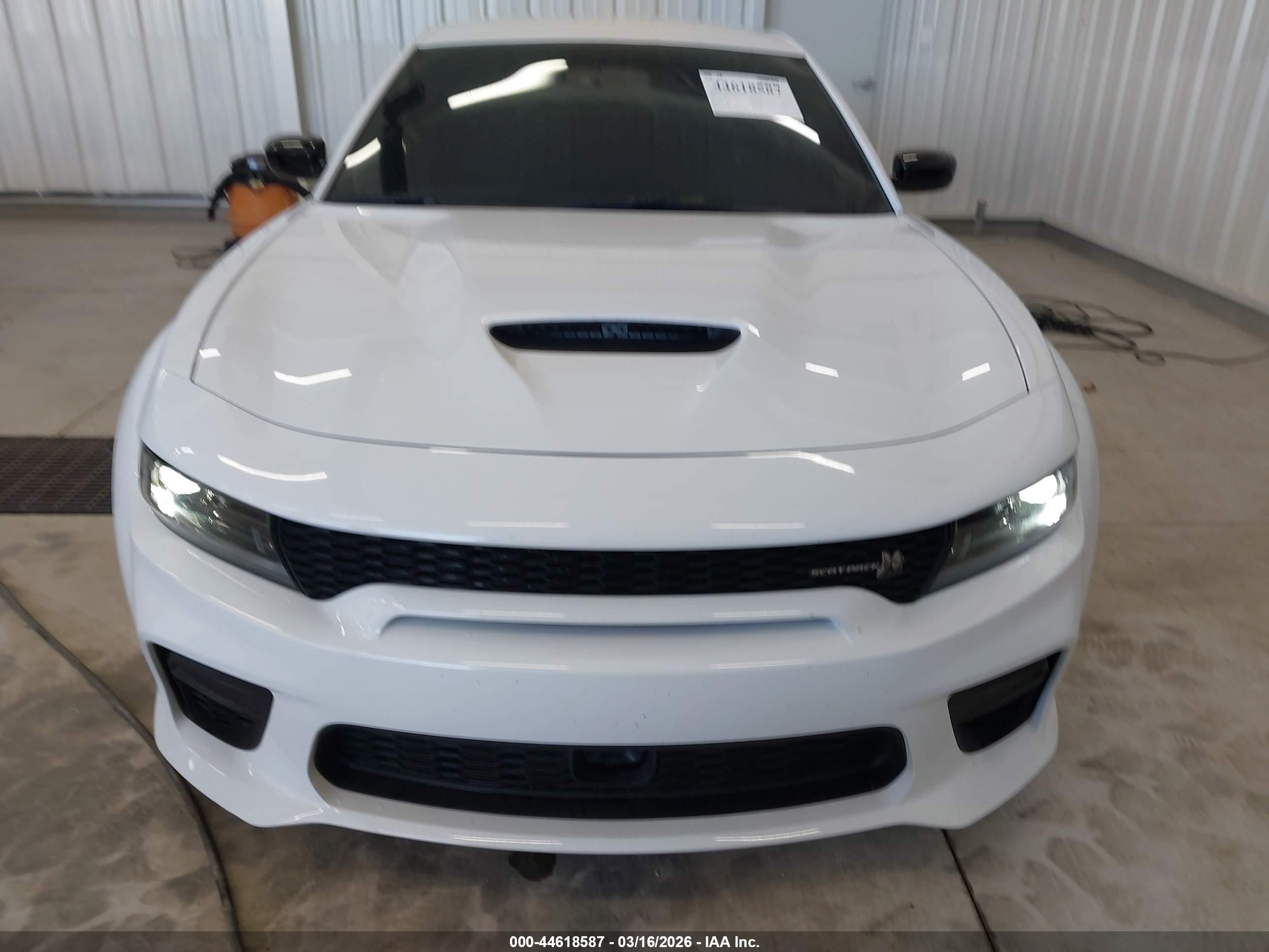 2023 Dodge Charger Scat Pack Widebody White vin: 2C3CDXGJ8PH606696