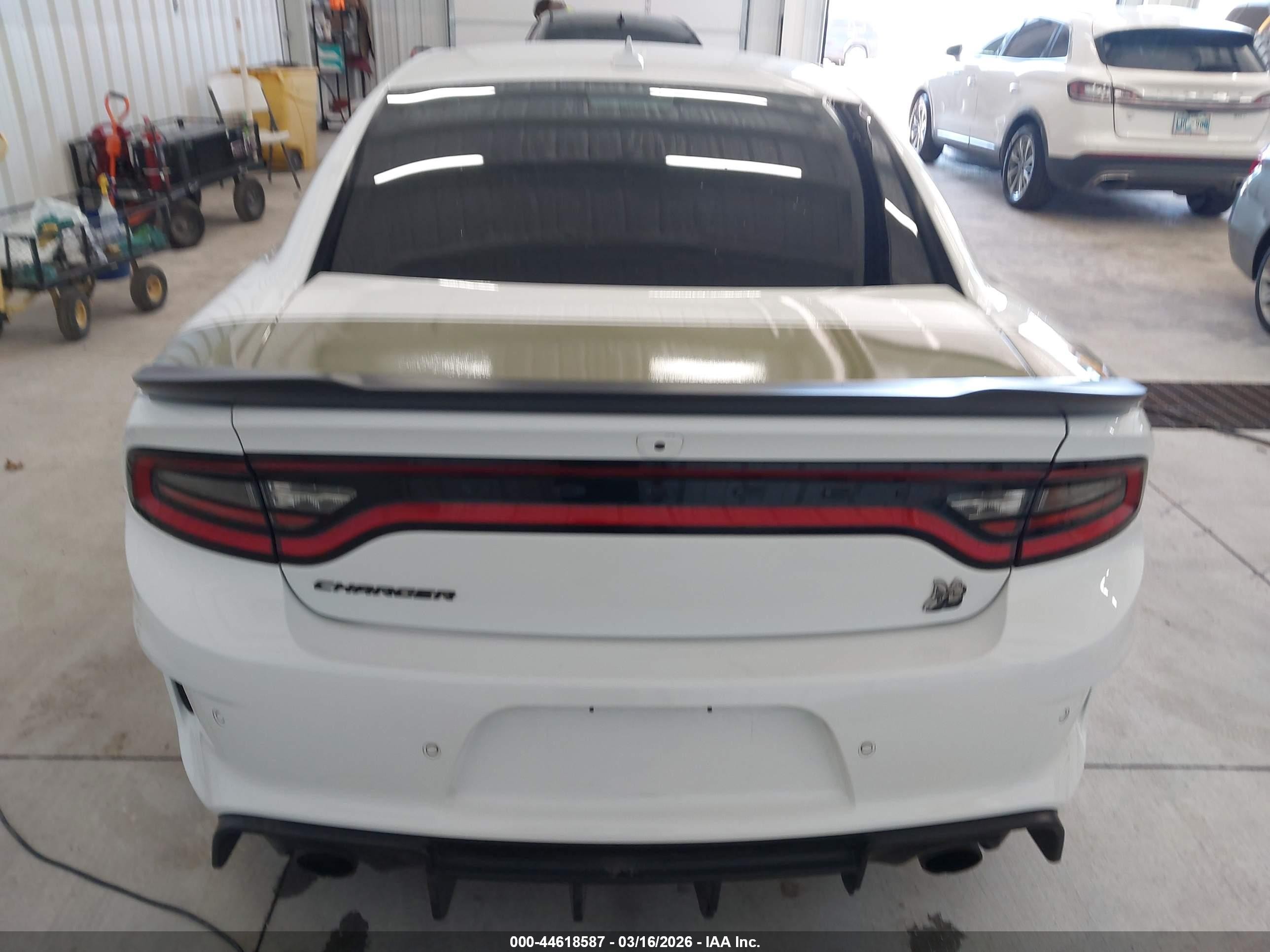 2023 Dodge Charger Scat Pack Widebody White vin: 2C3CDXGJ8PH606696