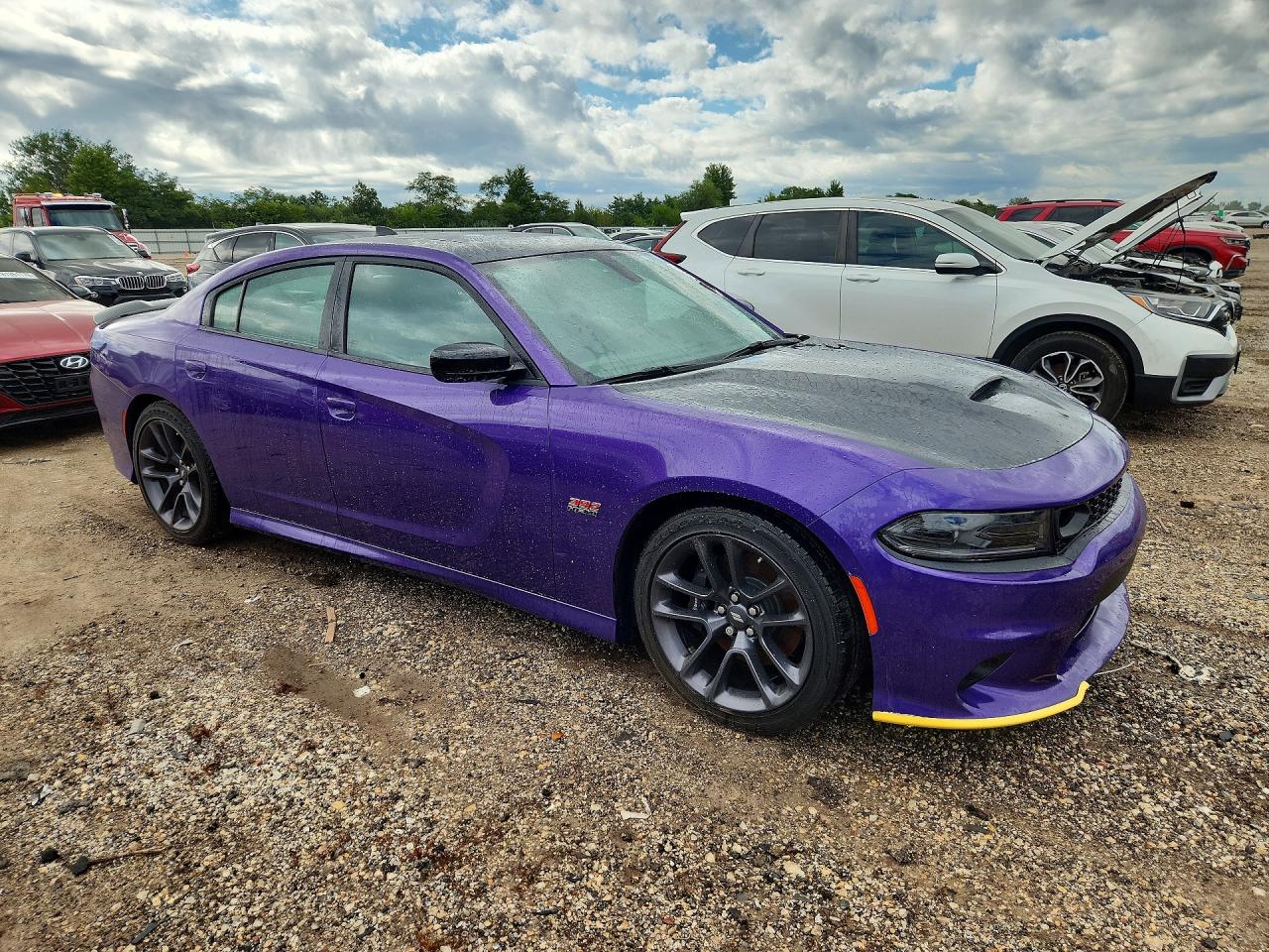 2023 Dodge Charger Scat Pack Purple vin: 2C3CDXGJ8PH690101