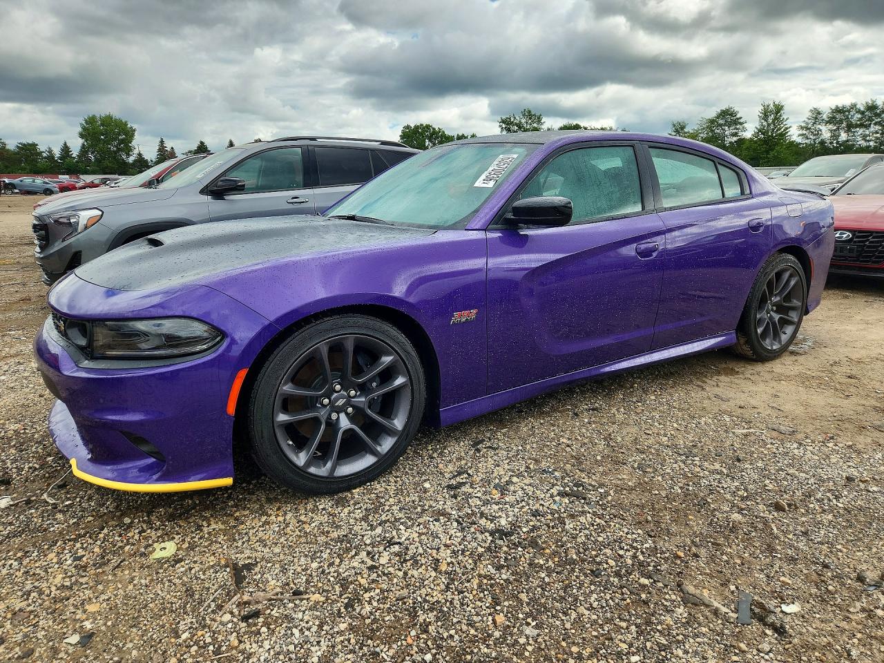 2023 Dodge Charger Scat Pack Purple vin: 2C3CDXGJ8PH690101