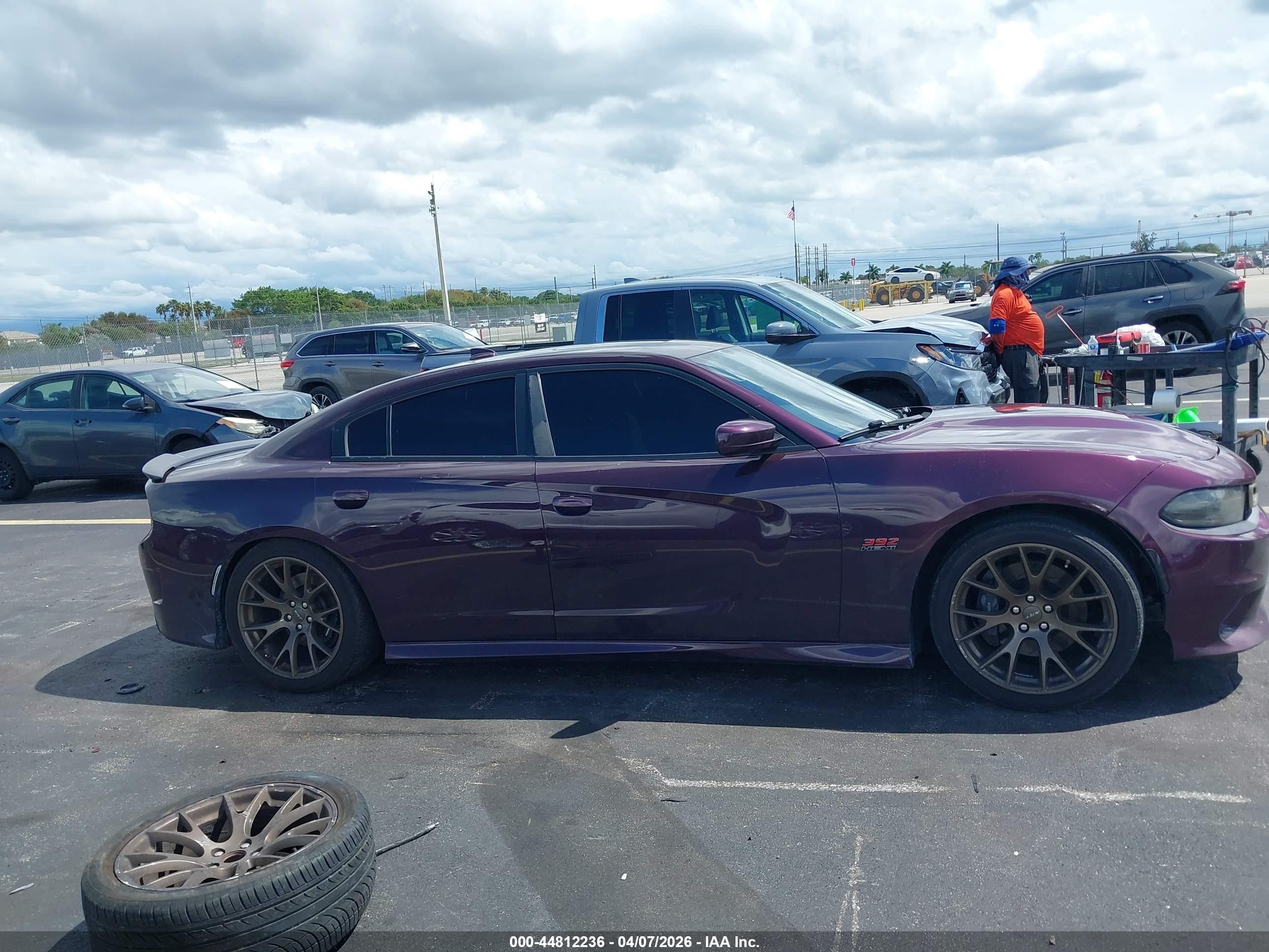 2021 Dodge Charger Scat Pack Rwd Purple vin: 2C3CDXGJ9MH532183