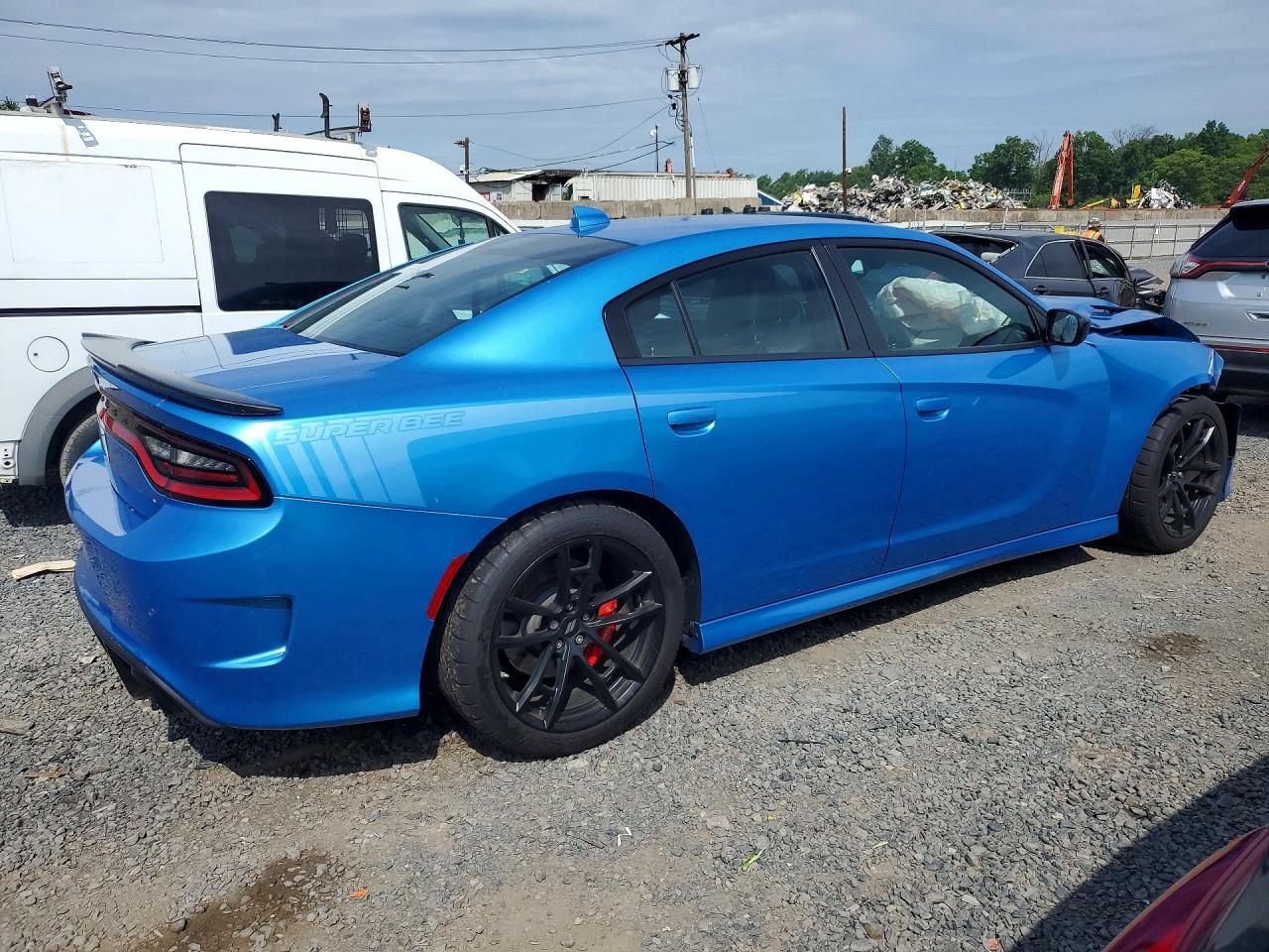 2023 Dodge Charger Scat Pack Синий vin: 2C3CDXGJ9PH568556