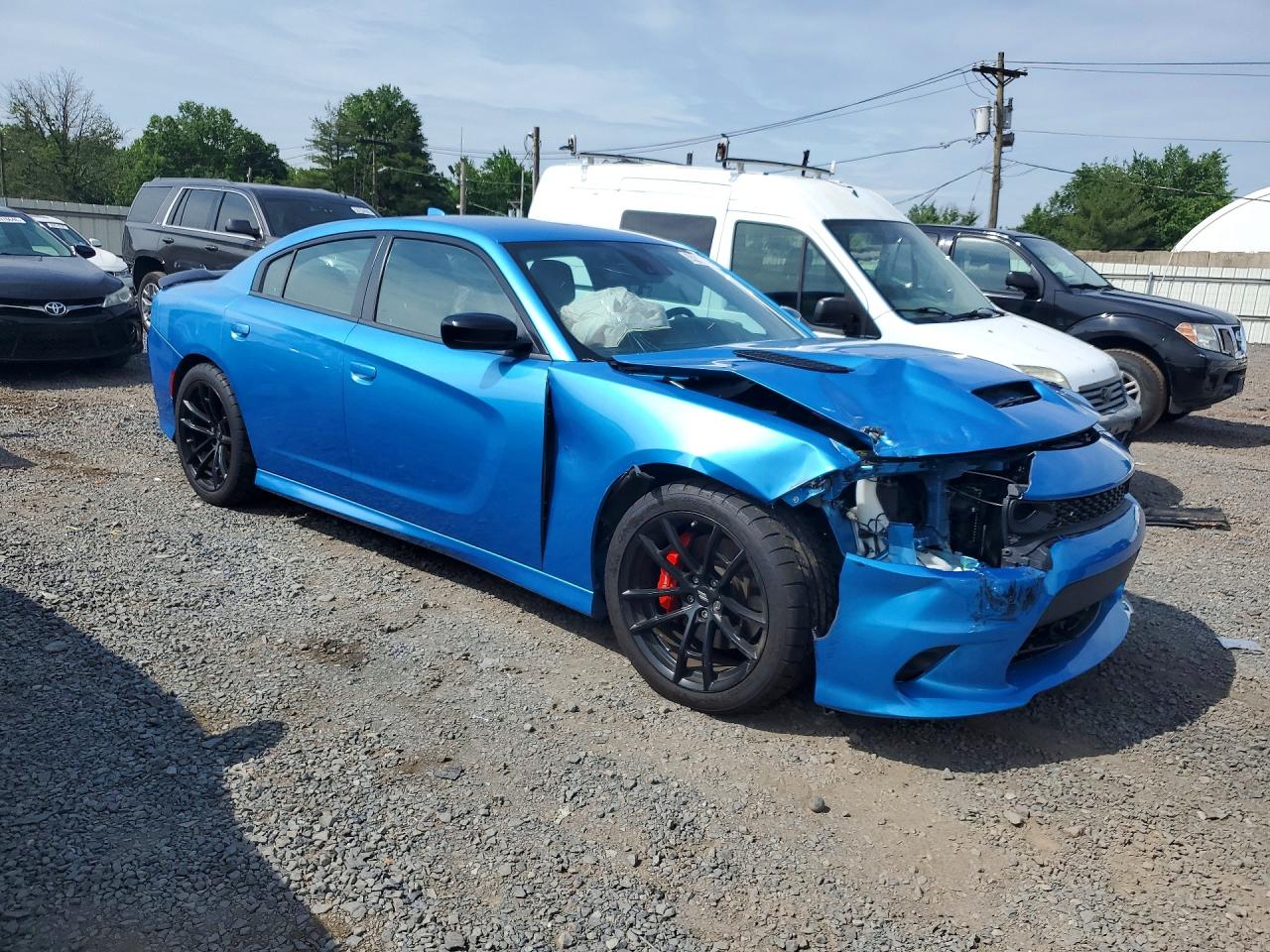 2023 Dodge Charger Scat Pack Синий vin: 2C3CDXGJ9PH568556