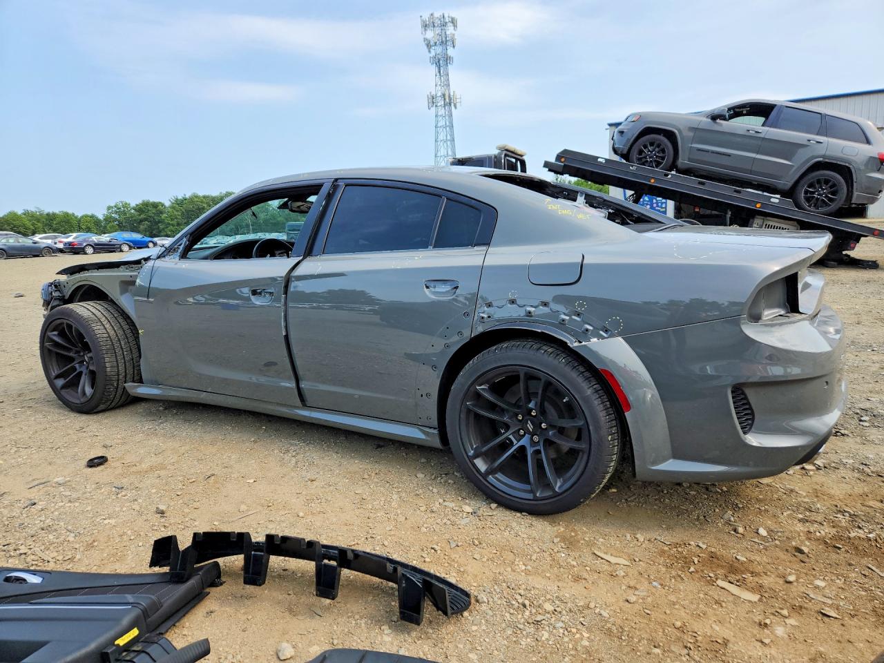 2023 Dodge Charger Scat Pack Gray vin: 2C3CDXGJ9PH673744