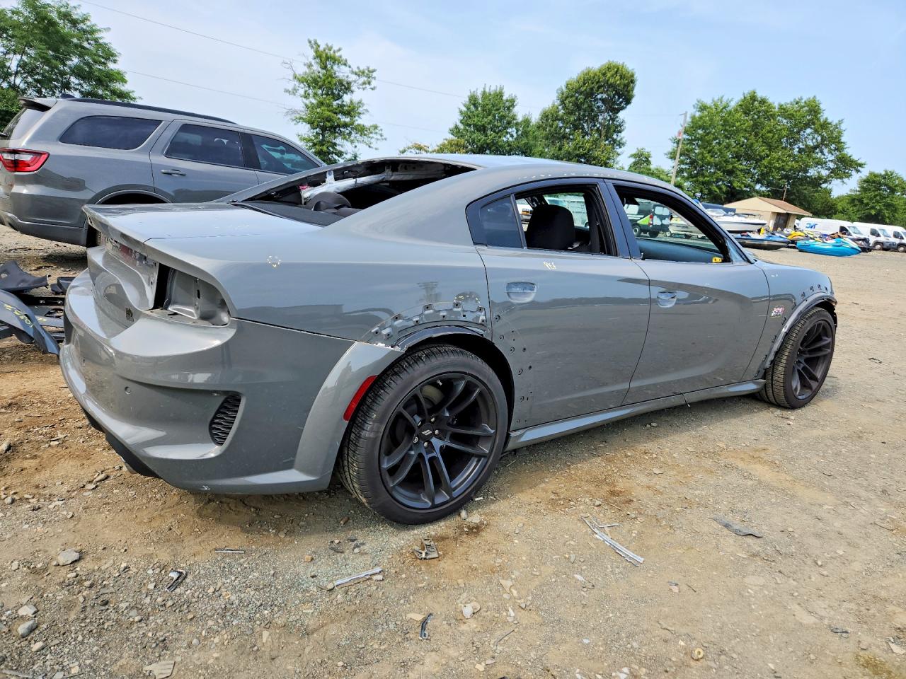 2023 Dodge Charger Scat Pack Gray vin: 2C3CDXGJ9PH673744
