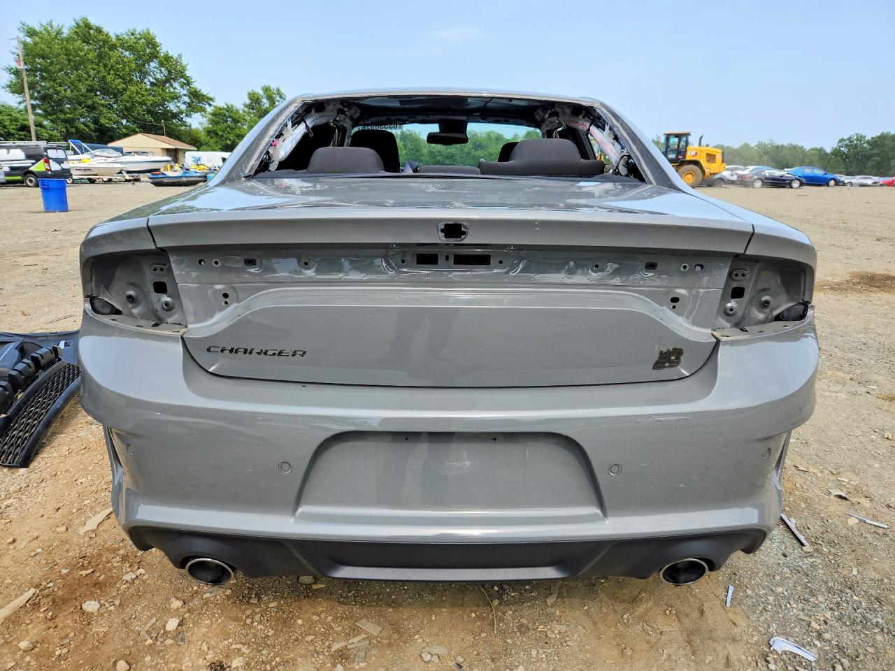 2023 Dodge Charger Scat Pack Gray vin: 2C3CDXGJ9PH673744