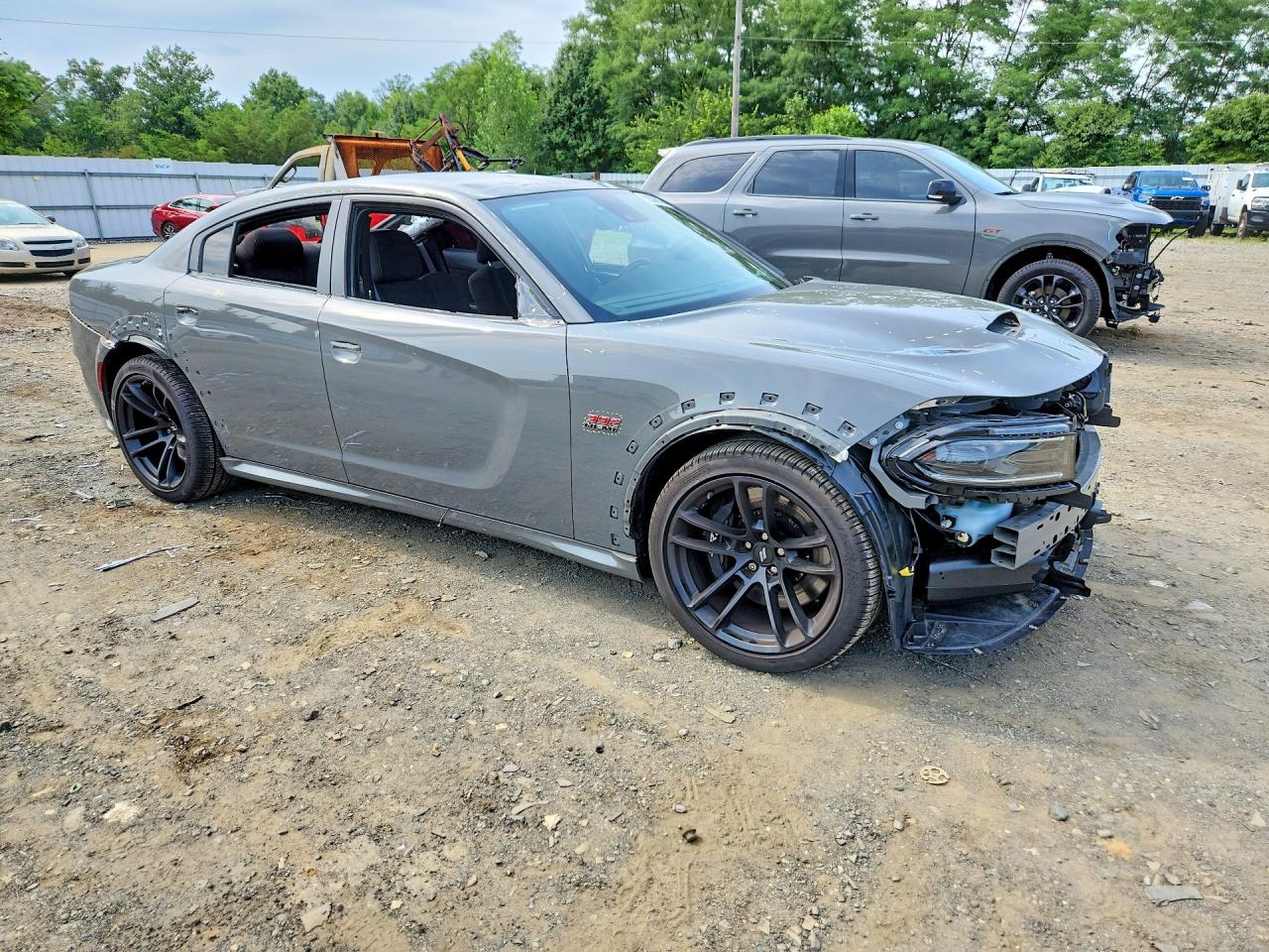 2023 Dodge Charger Scat Pack Gray vin: 2C3CDXGJ9PH673744
