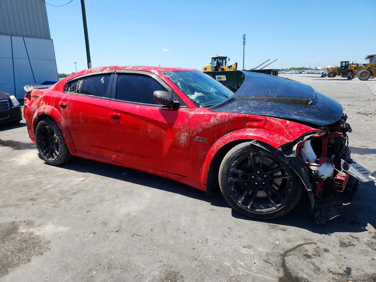 2021 Dodge Charger Scat Pack Red vin: 2C3CDXGJXMH591422