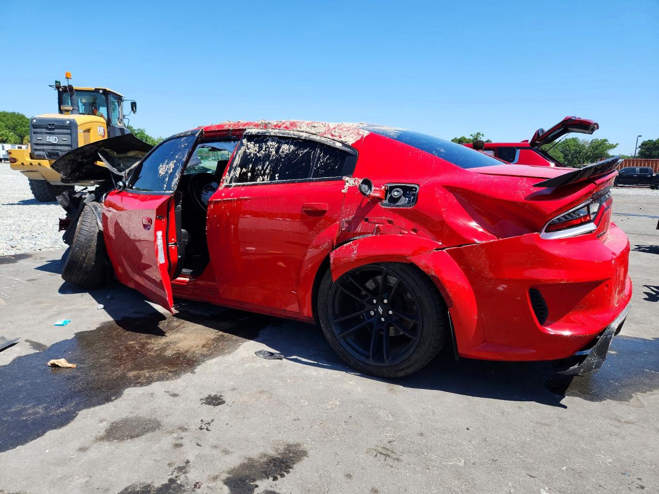2021 Dodge Charger Scat Pack Red vin: 2C3CDXGJXMH591422