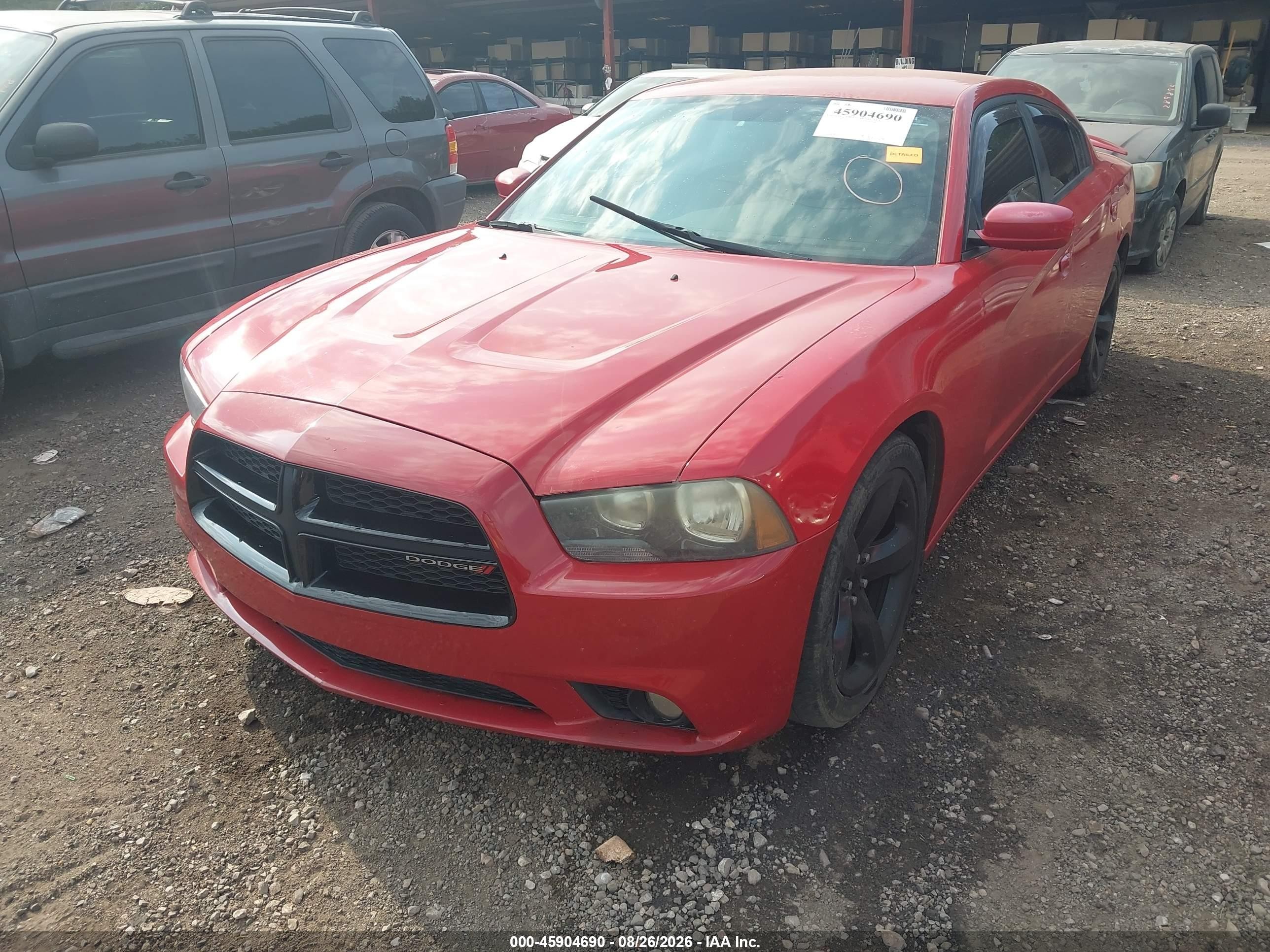 2013 Dodge Charger Sxt Red vin: 2C3CDXHG0DH566824
