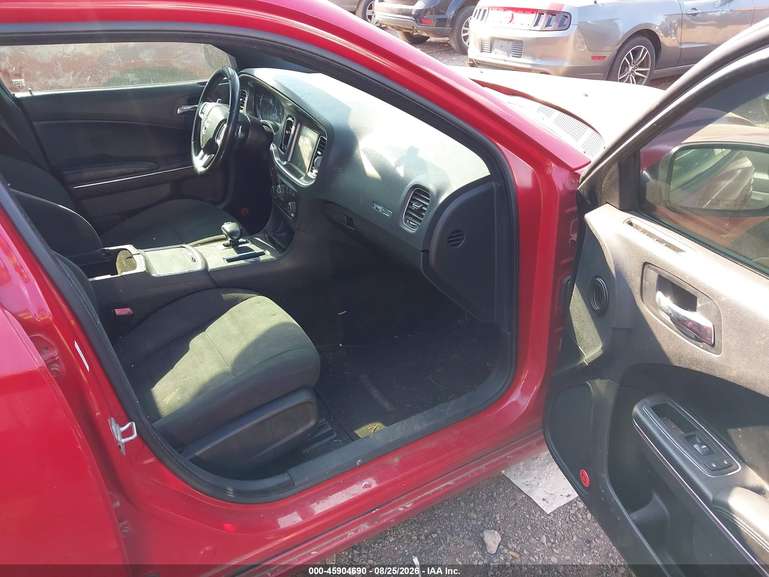 2013 Dodge Charger Sxt Red vin: 2C3CDXHG0DH566824