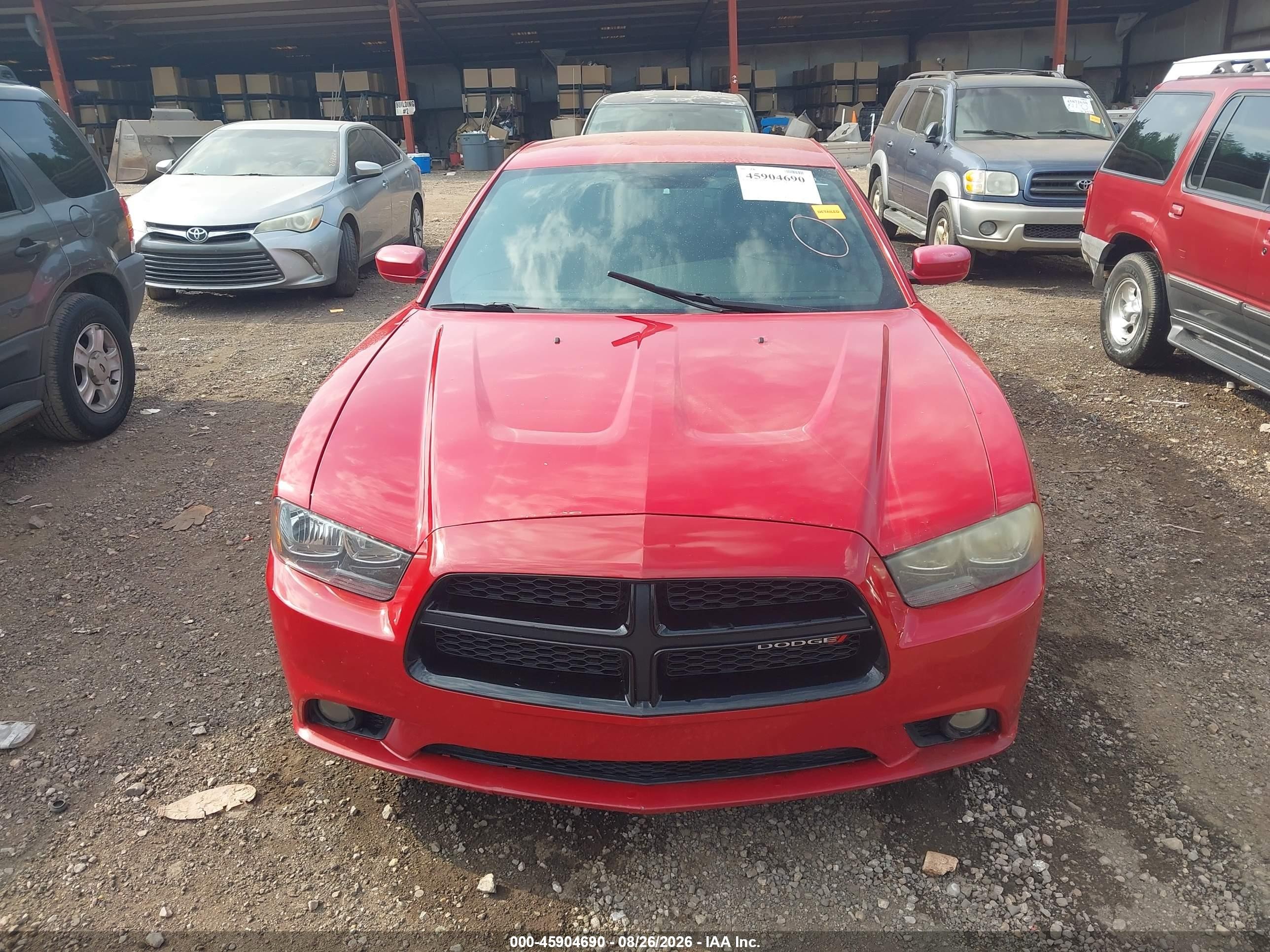 2013 Dodge Charger Sxt Red vin: 2C3CDXHG0DH566824