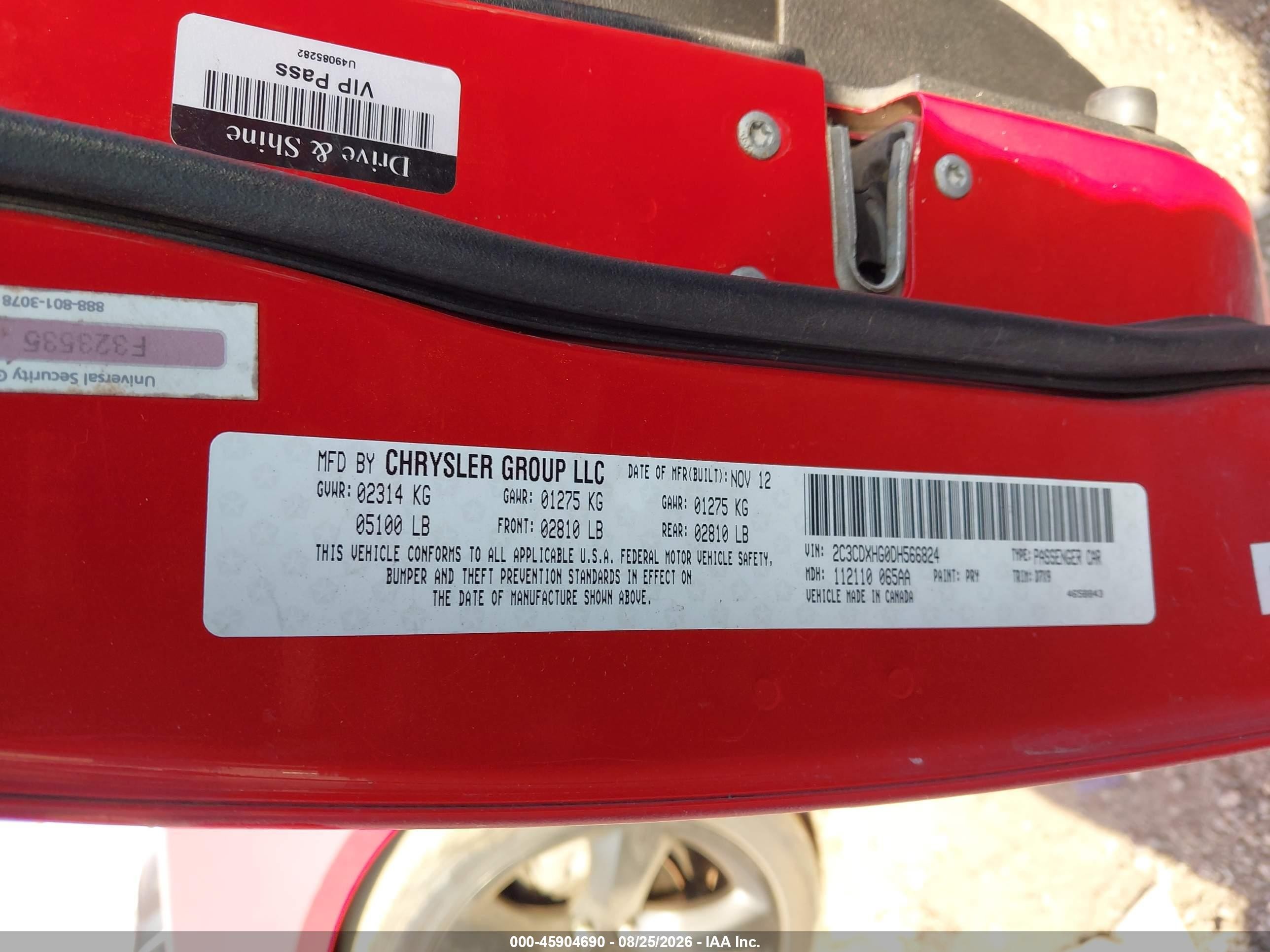 2013 Dodge Charger Sxt Red vin: 2C3CDXHG0DH566824