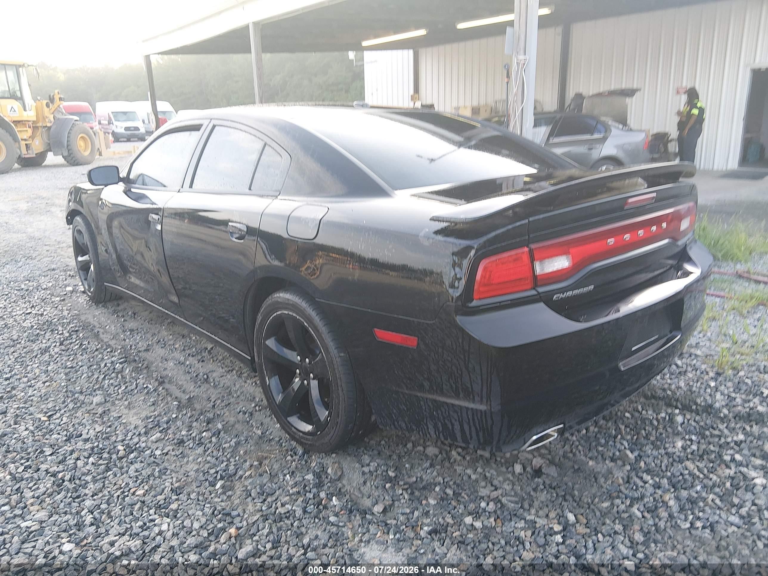 2014 Dodge Charger Sxt Black vin: 2C3CDXHG0EH113241