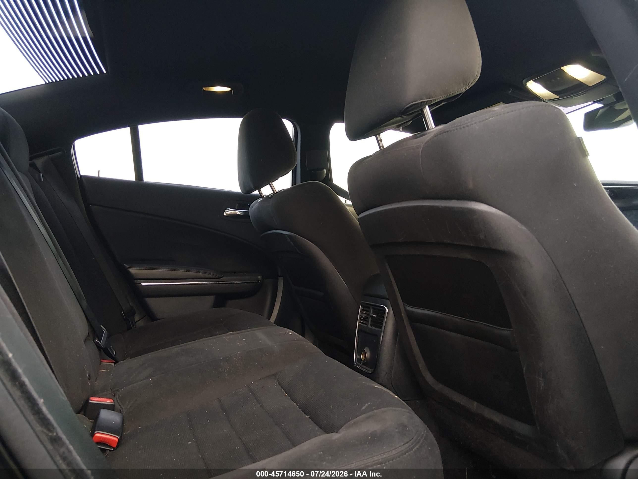 2014 Dodge Charger Sxt Black vin: 2C3CDXHG0EH113241
