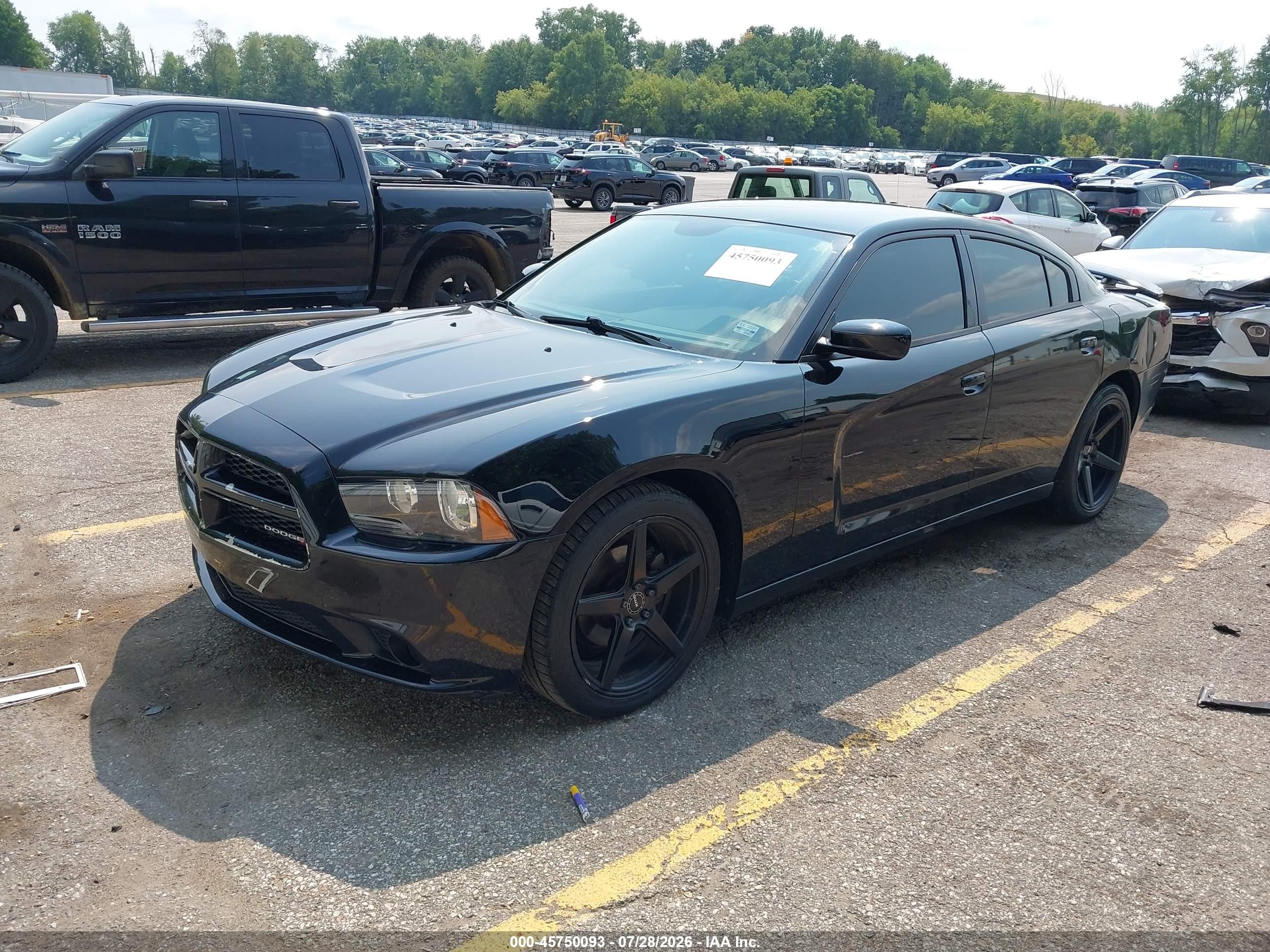 2014 Dodge Charger Sxt Black vin: 2C3CDXHG0EH173634