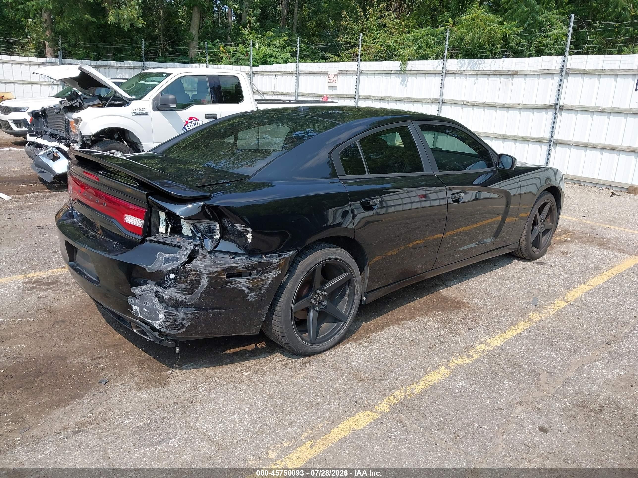 2014 Dodge Charger Sxt Black vin: 2C3CDXHG0EH173634