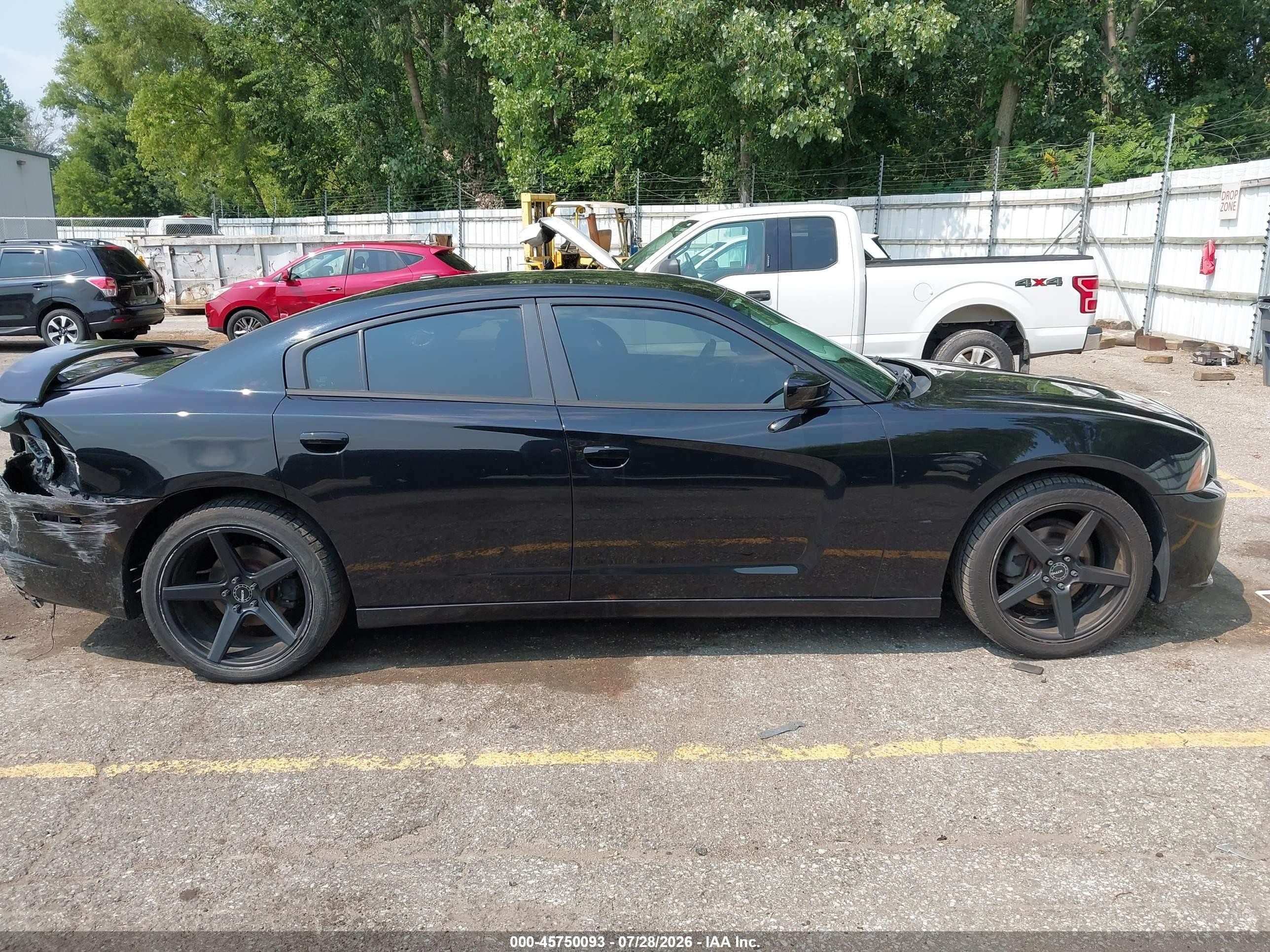 2014 Dodge Charger Sxt Black vin: 2C3CDXHG0EH173634
