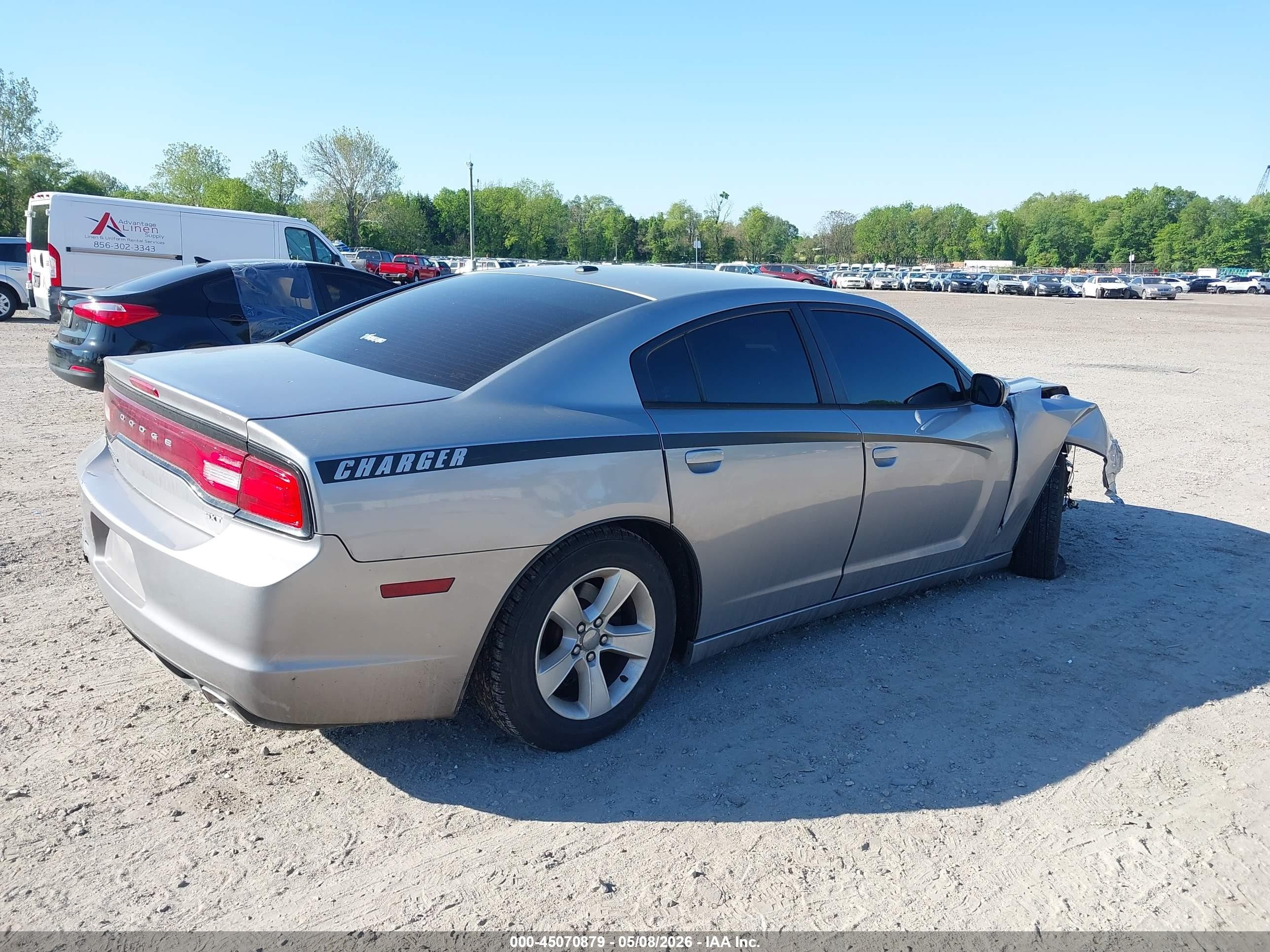2014 Dodge Charger Sxt Silver vin: 2C3CDXHG0EH267447