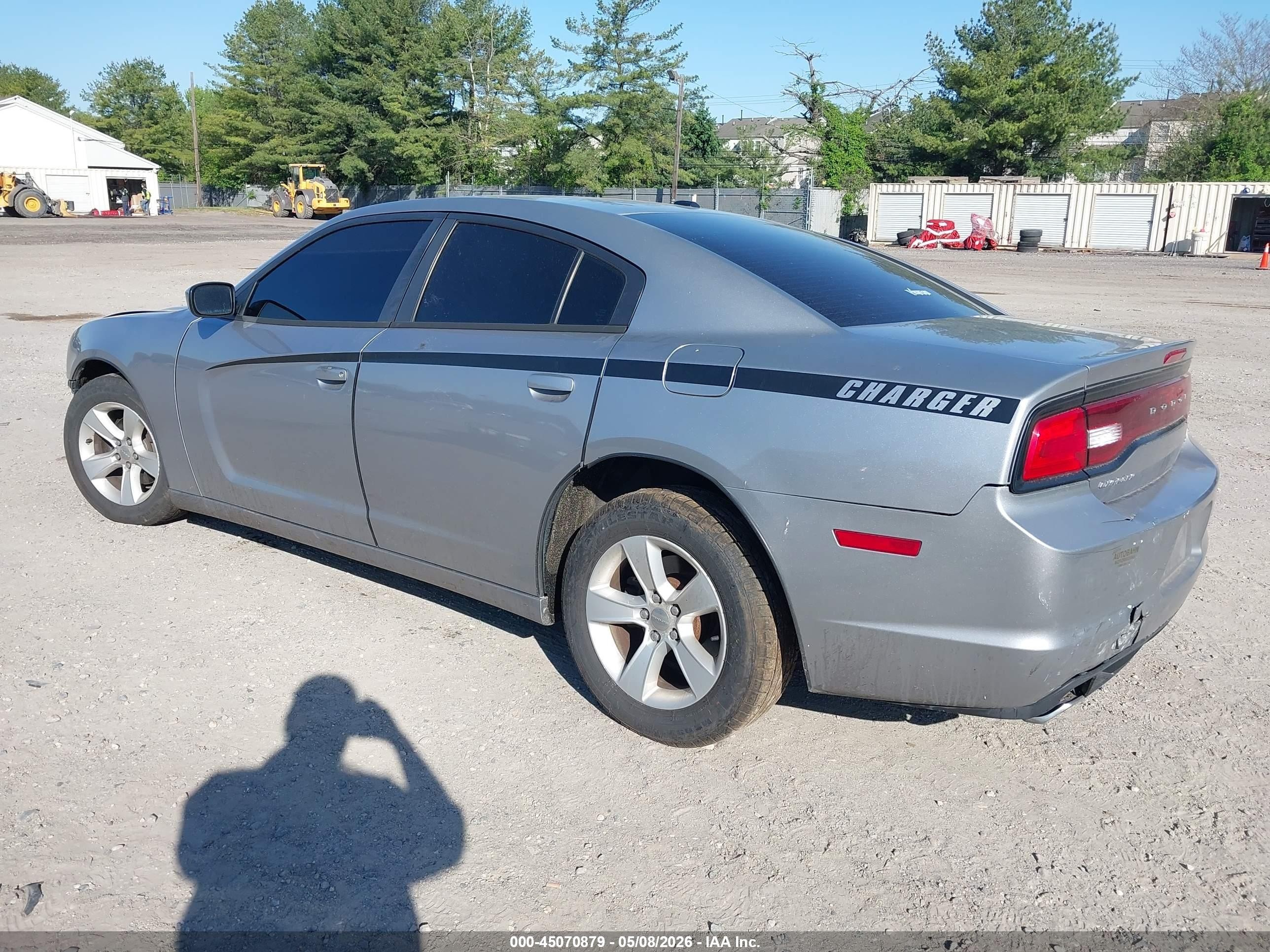 2014 Dodge Charger Sxt Silver vin: 2C3CDXHG0EH267447